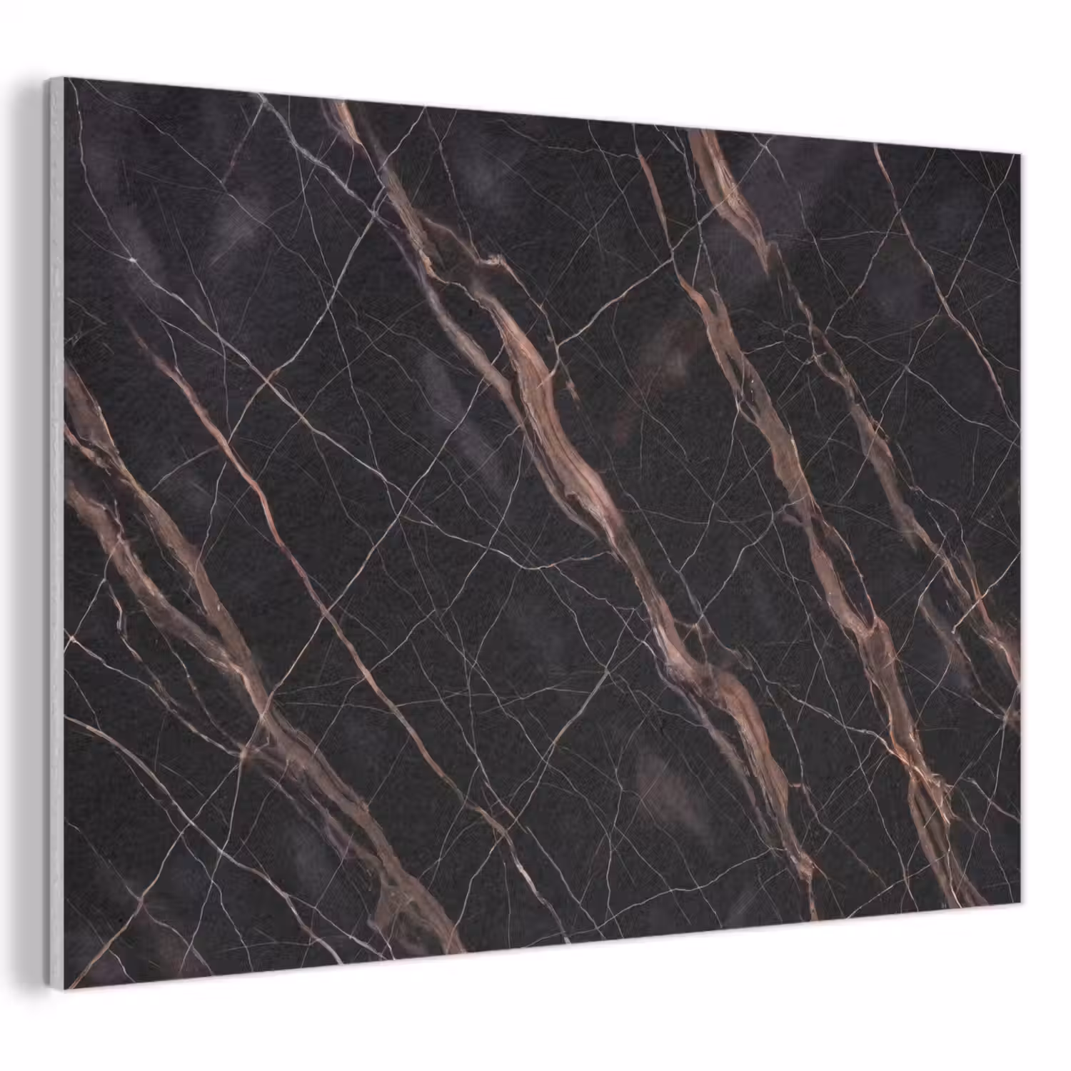 Marmer - Goud - Patroon - Luxe - Zwart PET vilt klein -3d