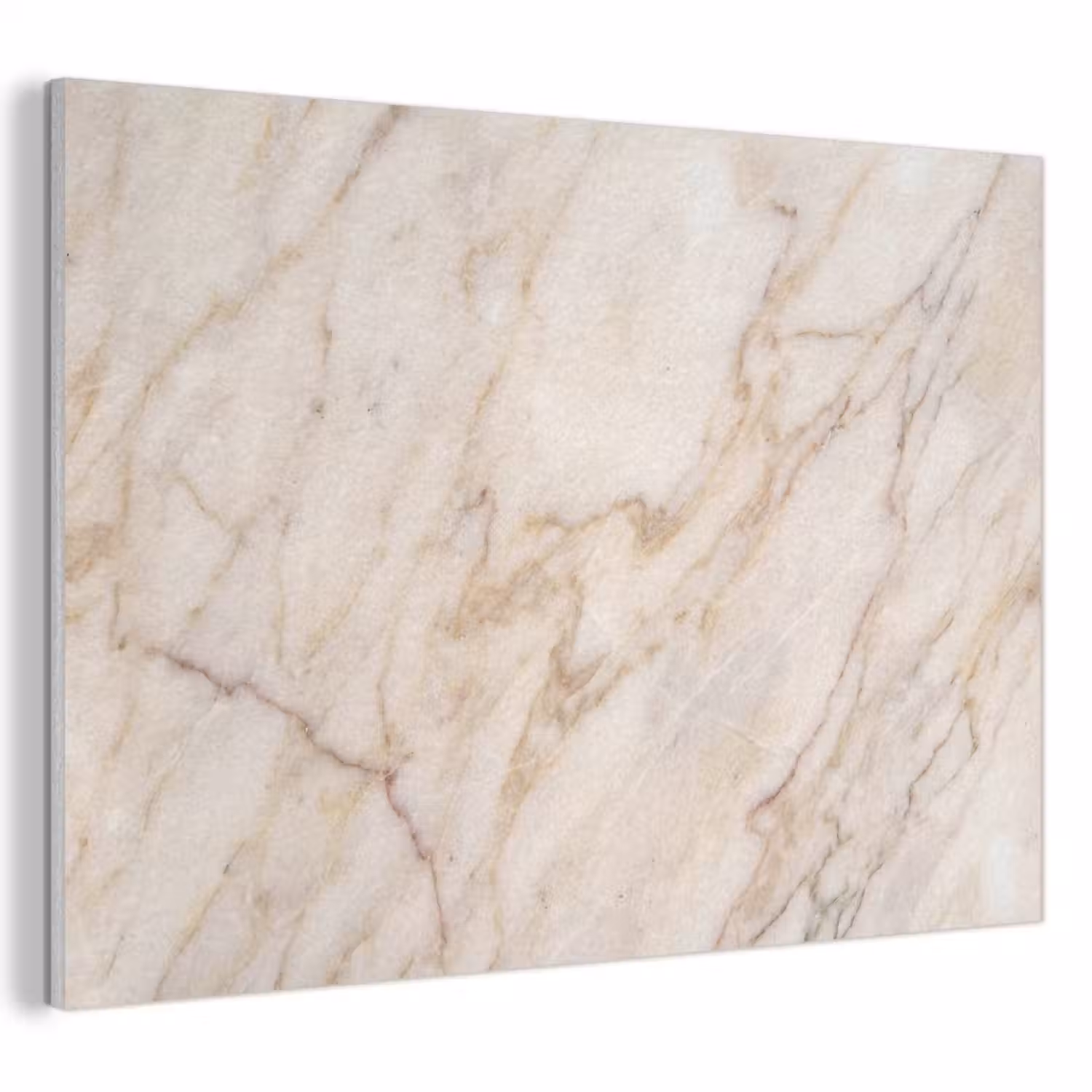 Marmer - Ader - Abstract - Wit - Goud PET vilt klein -3d