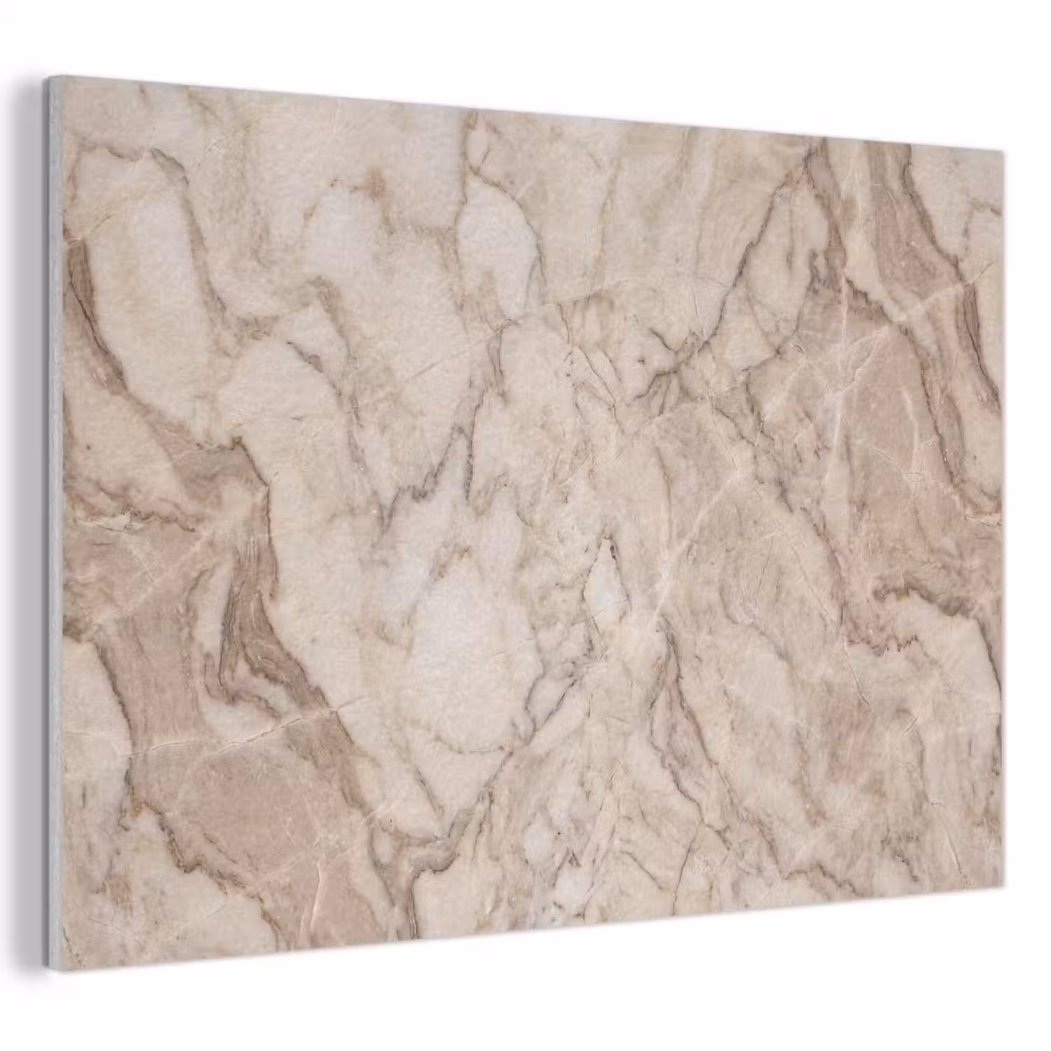 Marmer - Aderen - Textuur - Beige - Modern PET vilt klein -3d