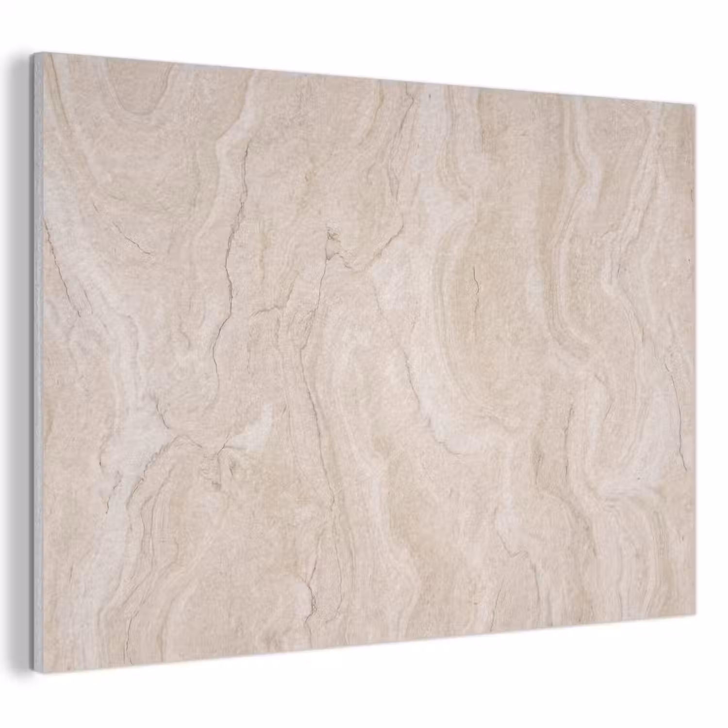 Marmer - Patroon - Beige - Steen - Abstract PET vilt klein -3d