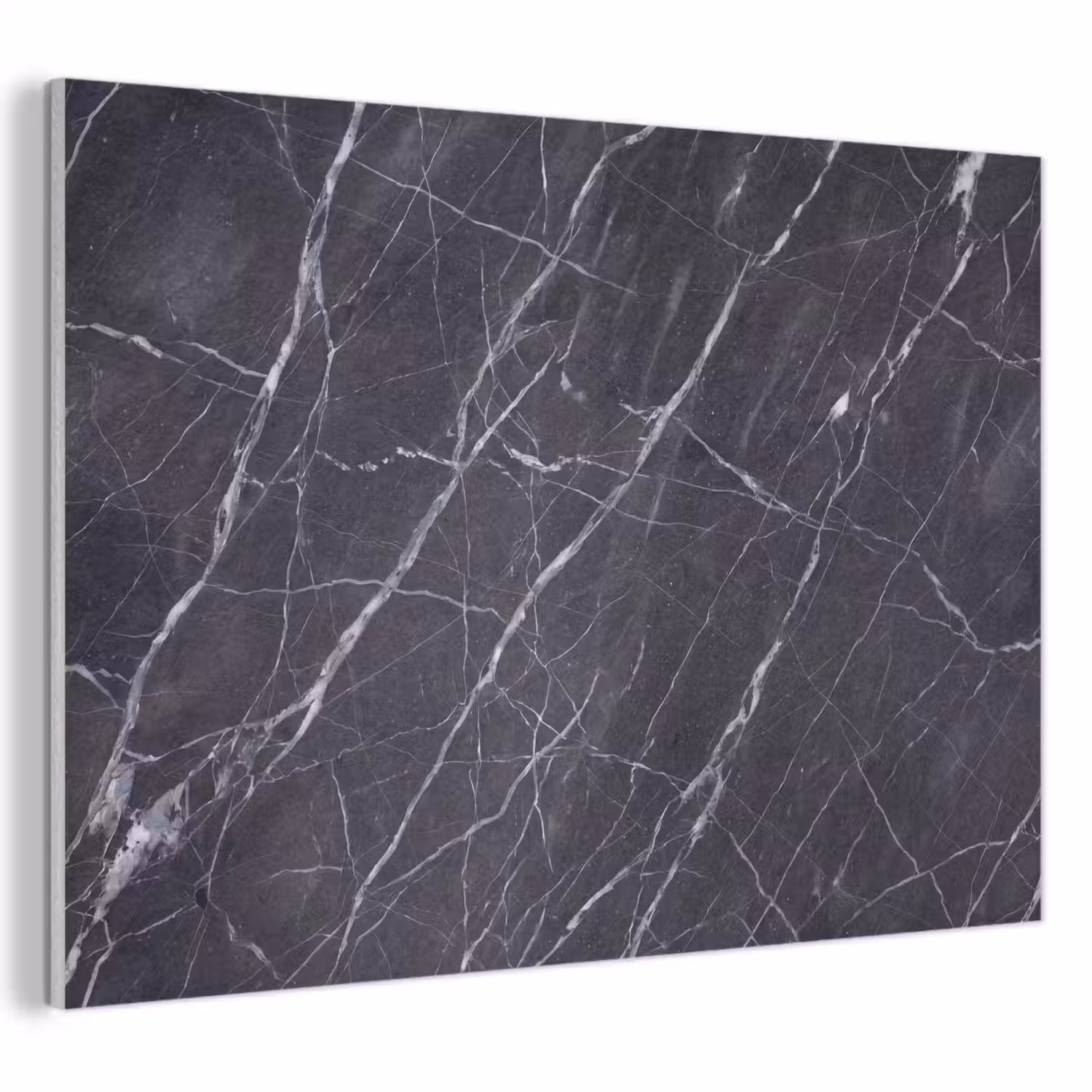 Marmer - Patroon - Modern - Zwart - Wit PET vilt klein -3d
