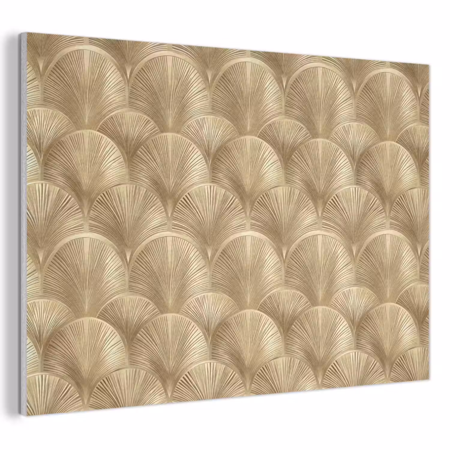 Patroon - Waaier - Goud PET vilt klein 837 -3d