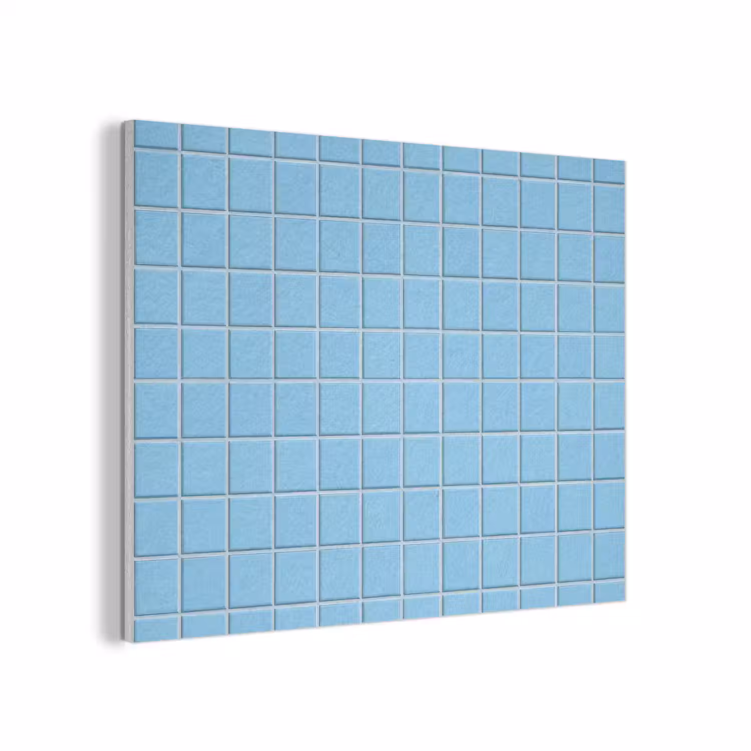 Patroon - Tegel - Pastel - Blauw PET vilt klein 837 -3d
