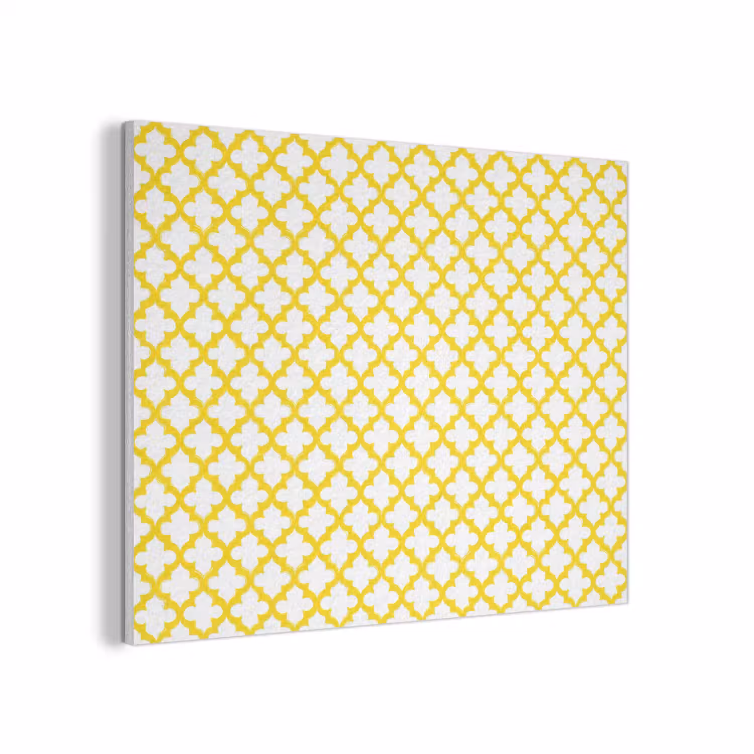Patroon - Geometrisch - Klassiek - Geel PET vilt klein 837 -3d