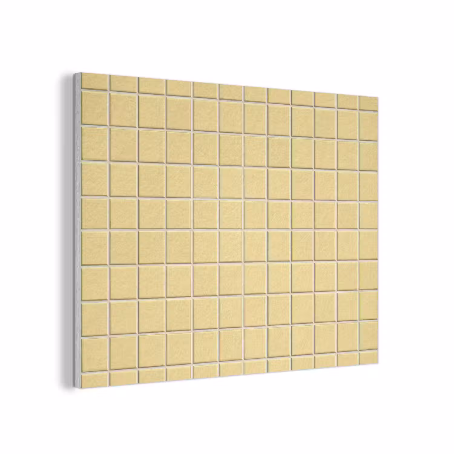 Patroon - Tegels - Geel PET vilt klein 837 -3d