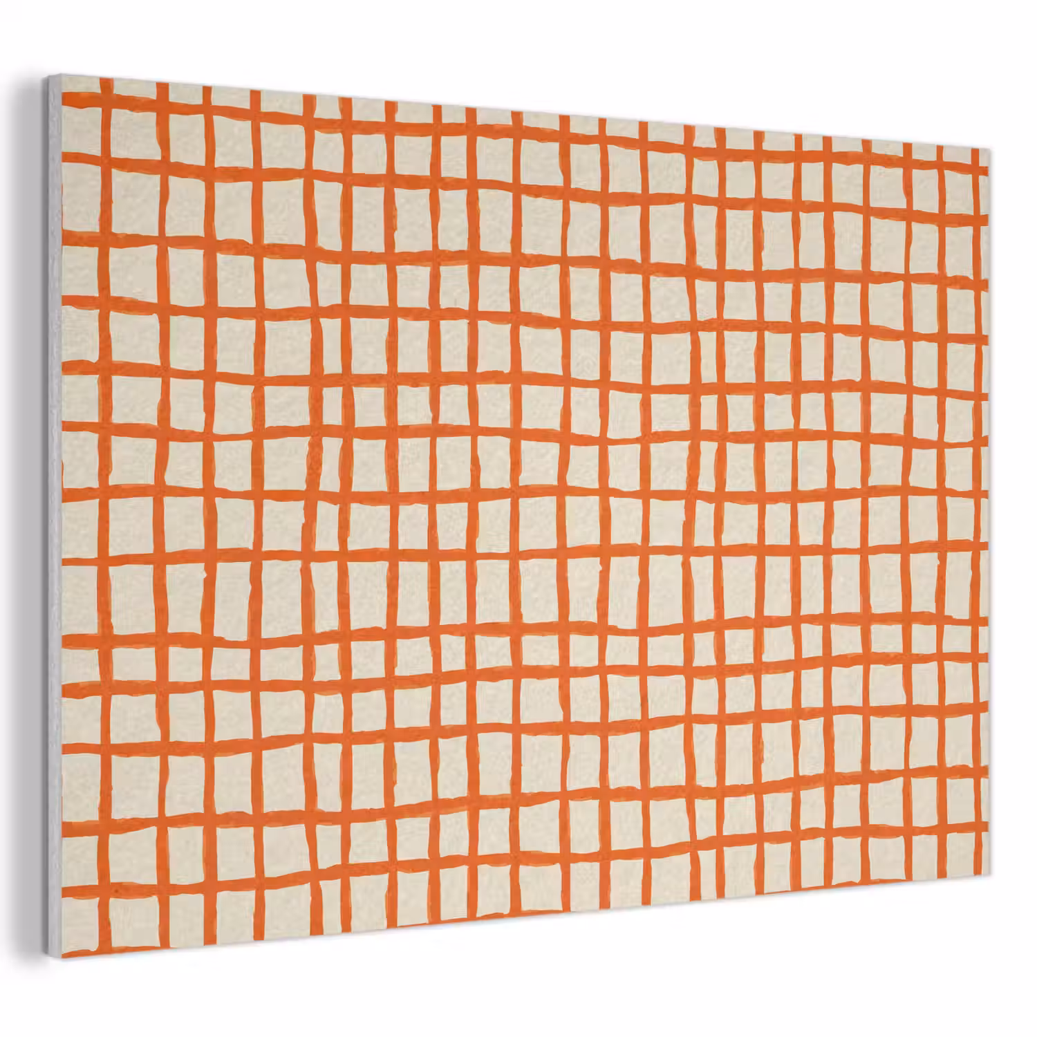 Patroon - Lijnen - Oranje PET vilt klein 837 -3d