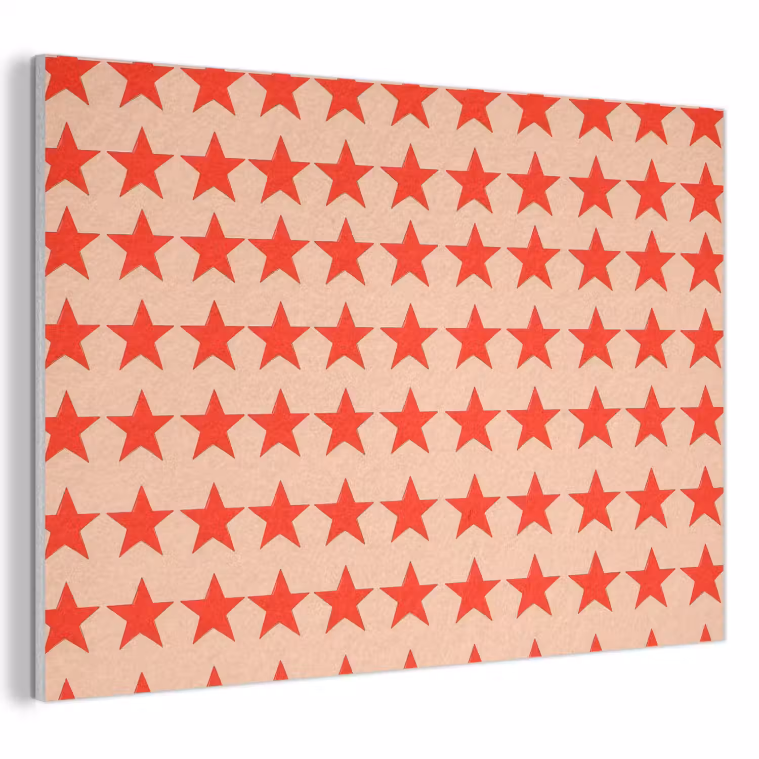 Patroon - Sterren - Rood PET vilt klein 837 -3d