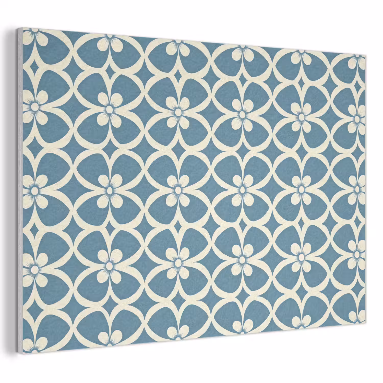 Patroon - Symmetrisch - Blauw PET vilt klein 837 -3d