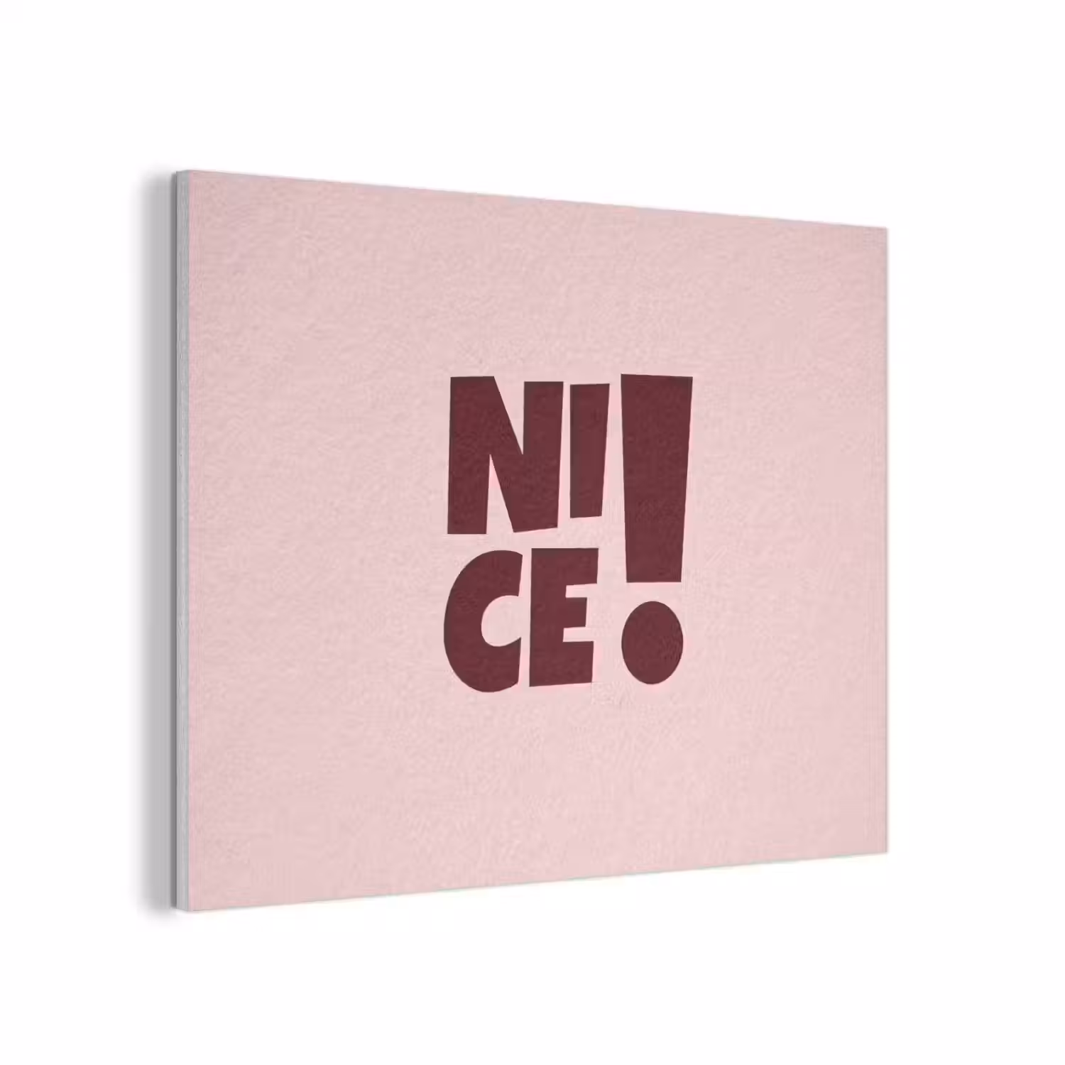 Nice - Uitroepteken - Roze PET vilt klein -3d