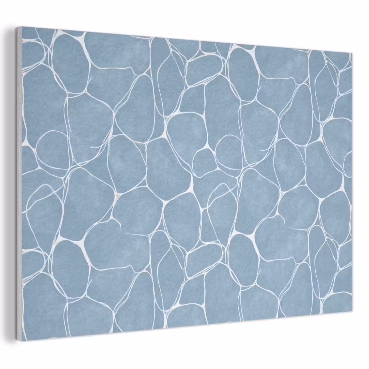 Organisch - Patroon - Blauw PET vilt klein 837 -3d