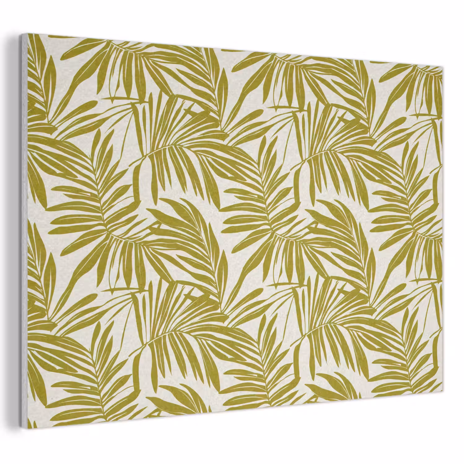 Palmblad - Patroon - Groen PET vilt klein 837 -3d