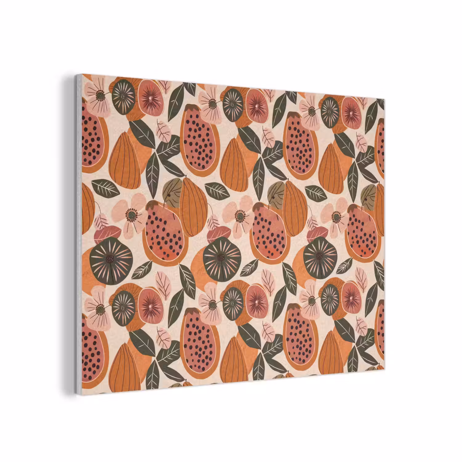 Papaja - Bloesem - Oranje PET vilt klein 837 -3d