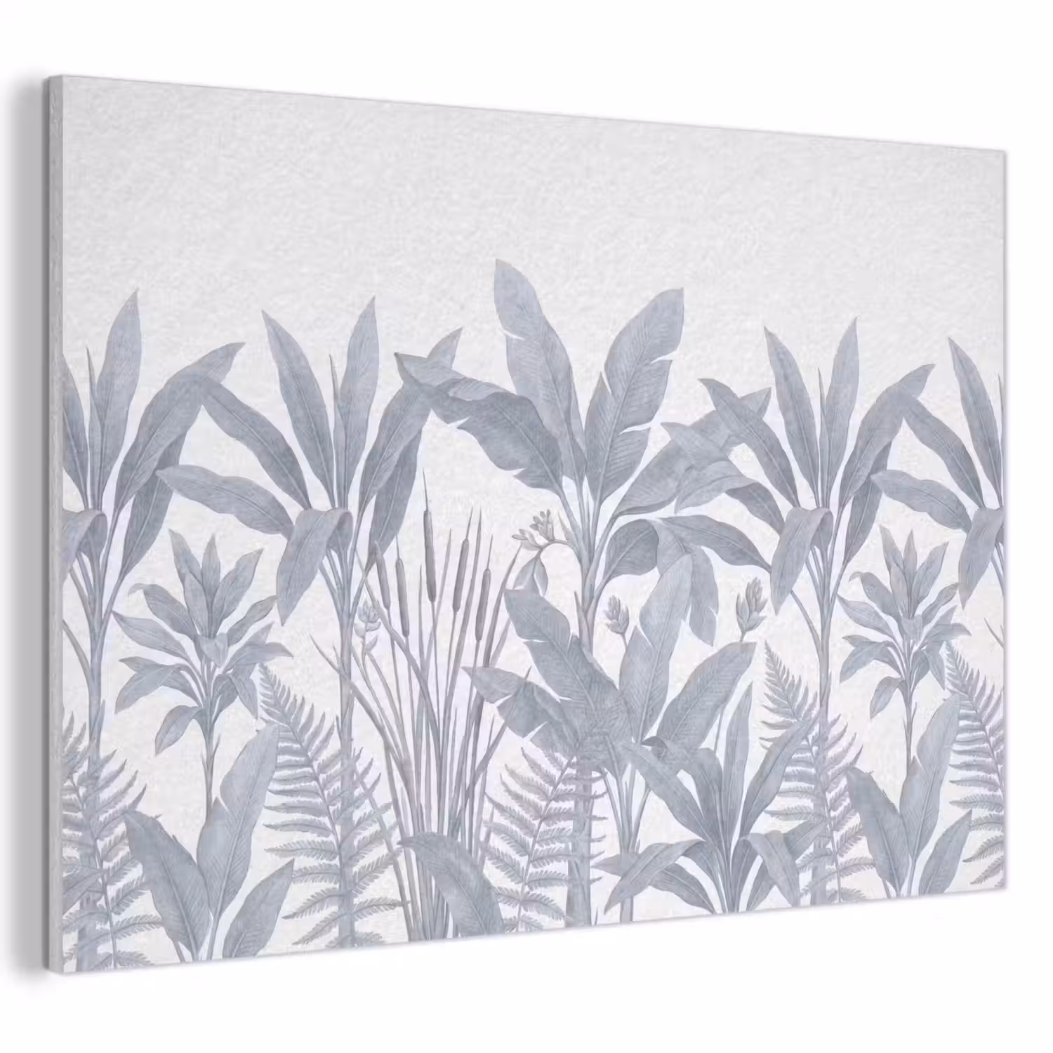 Planten - Bladeren - Natuur - Grijs PET vilt klein -3d