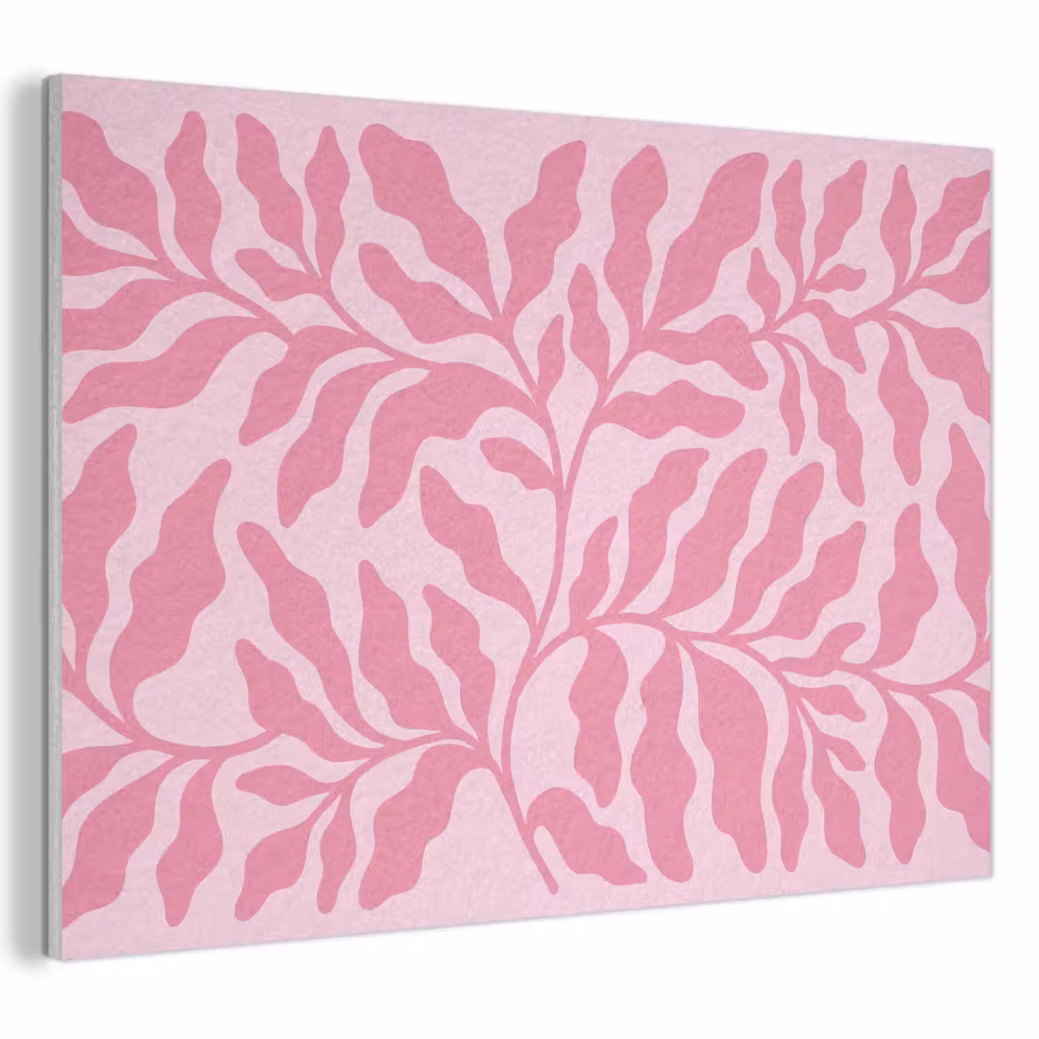 Planten - Organisch - Abstract - Modern - Roze PET vilt klein -3d