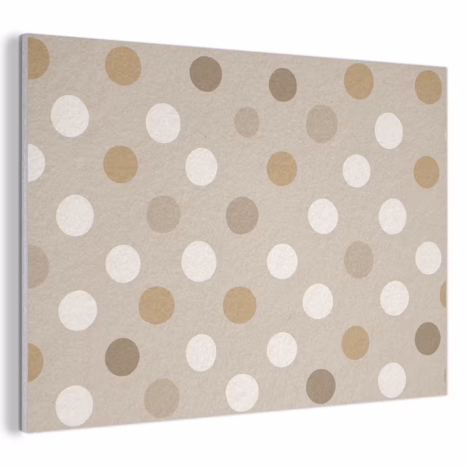 Polka - Dots - Beige PET vilt klein 837 -3d