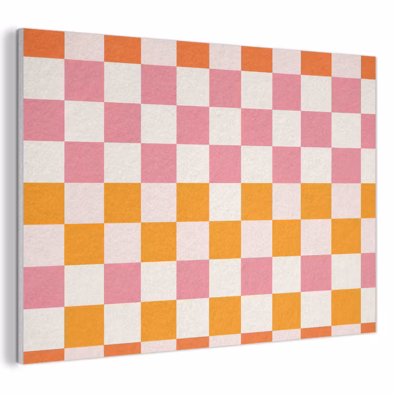 Vierkant - Patroon - Oranje PET vilt klein 837 -3d