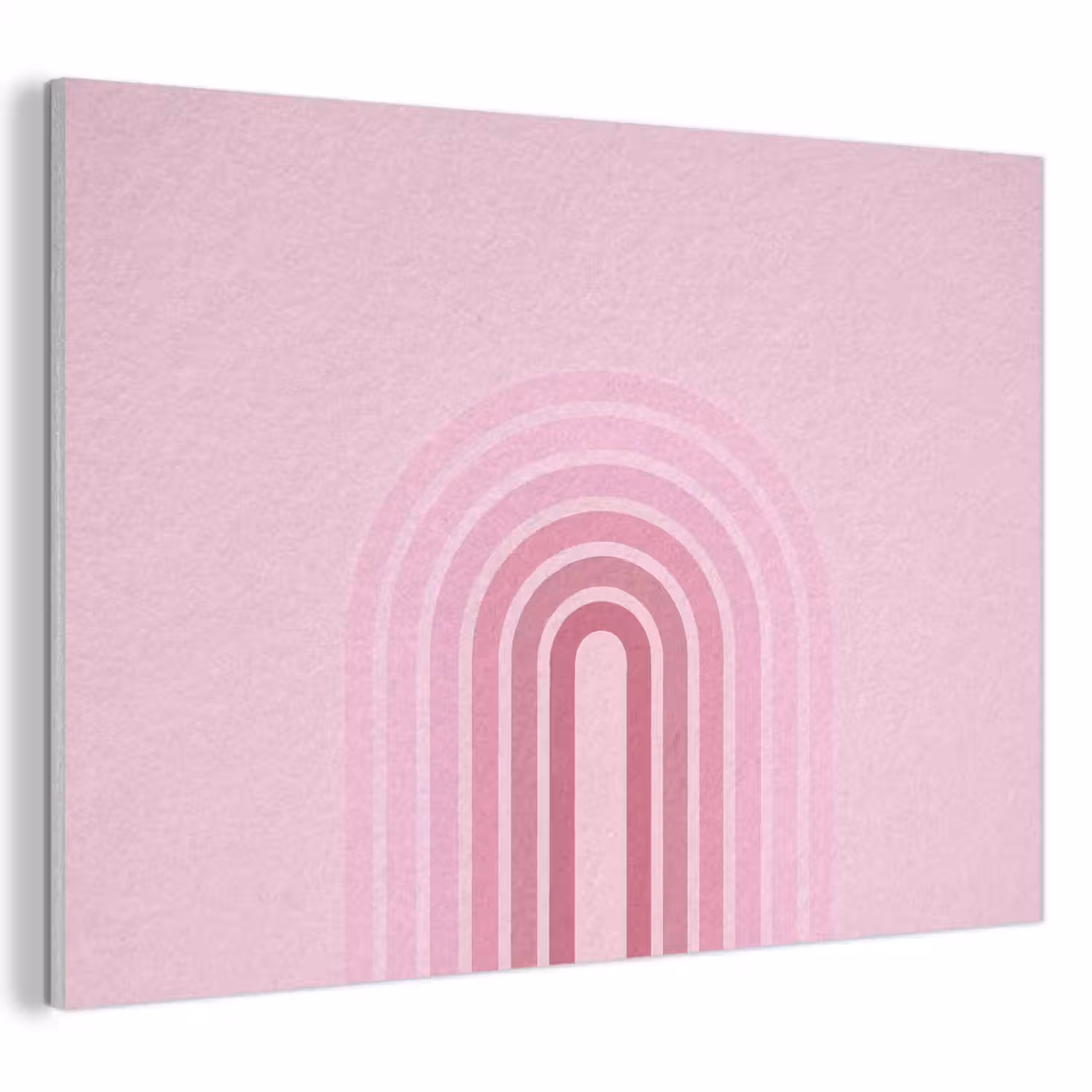 Regenboog - Roze - Abstract - Modern - Minimalistisch PET vilt klein -3d
