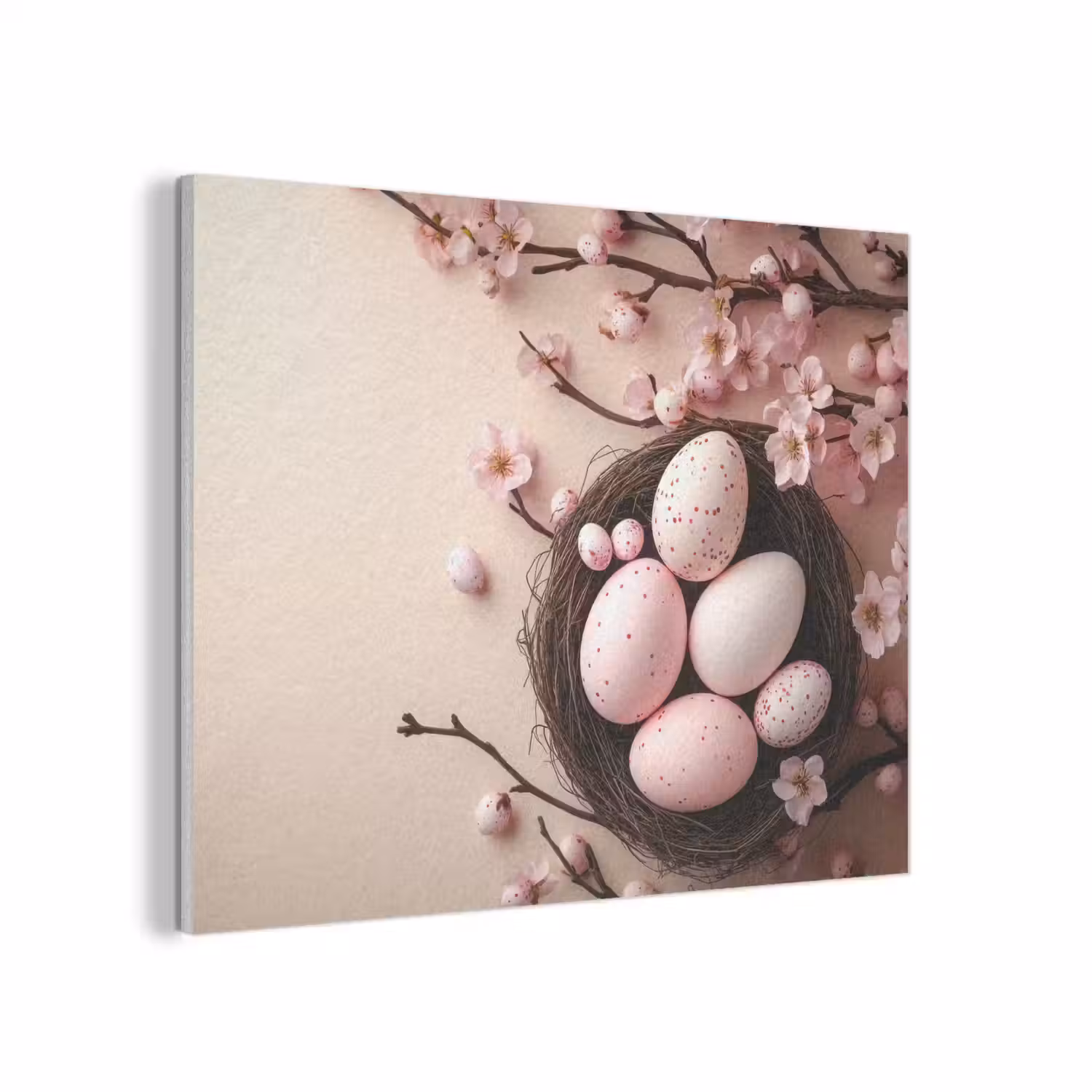 Roze - Bloesems - Eieren PET vilt klein -3d