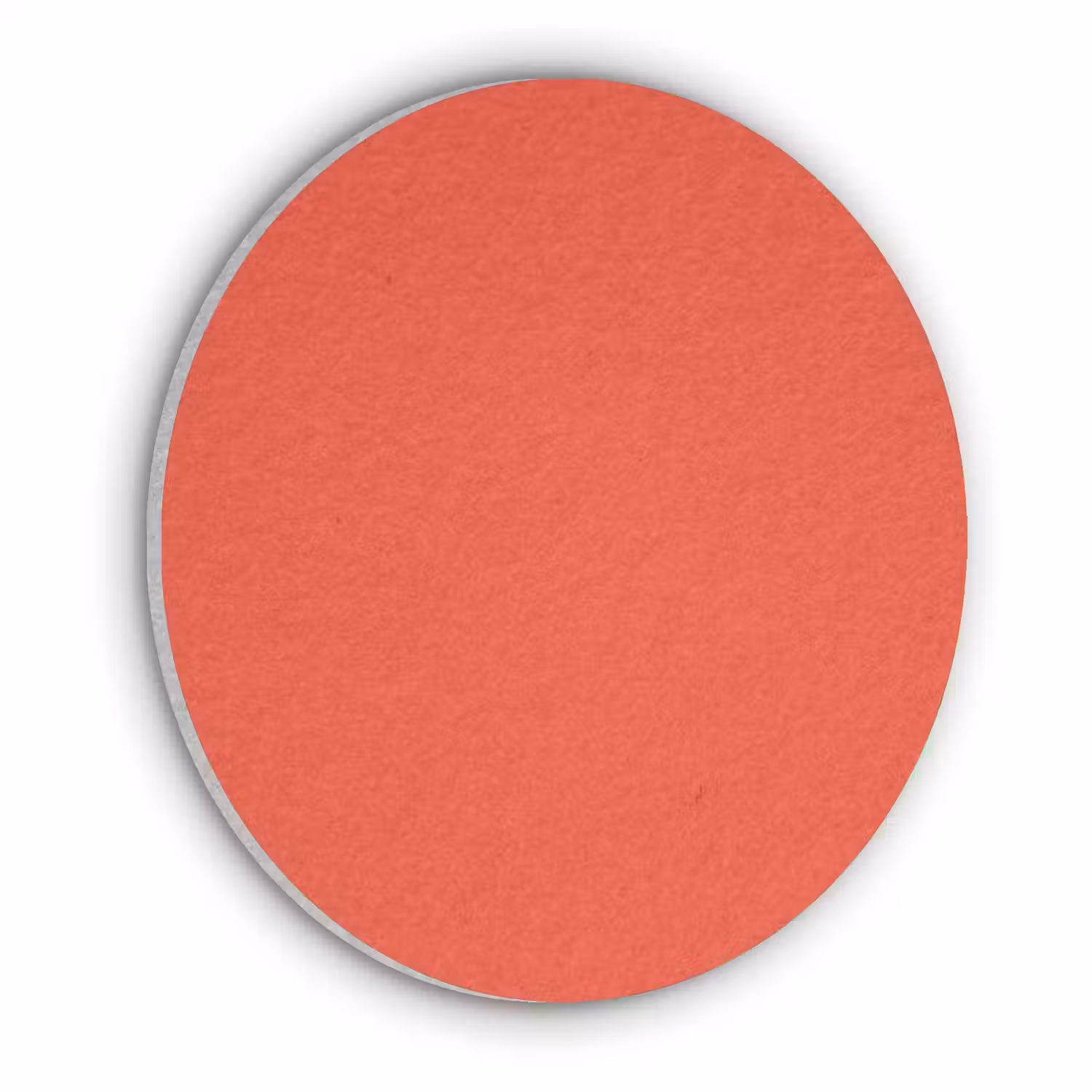 Burnt - Coral - Oranje Akoestische PET Vilt - Rond klein 838 -3d