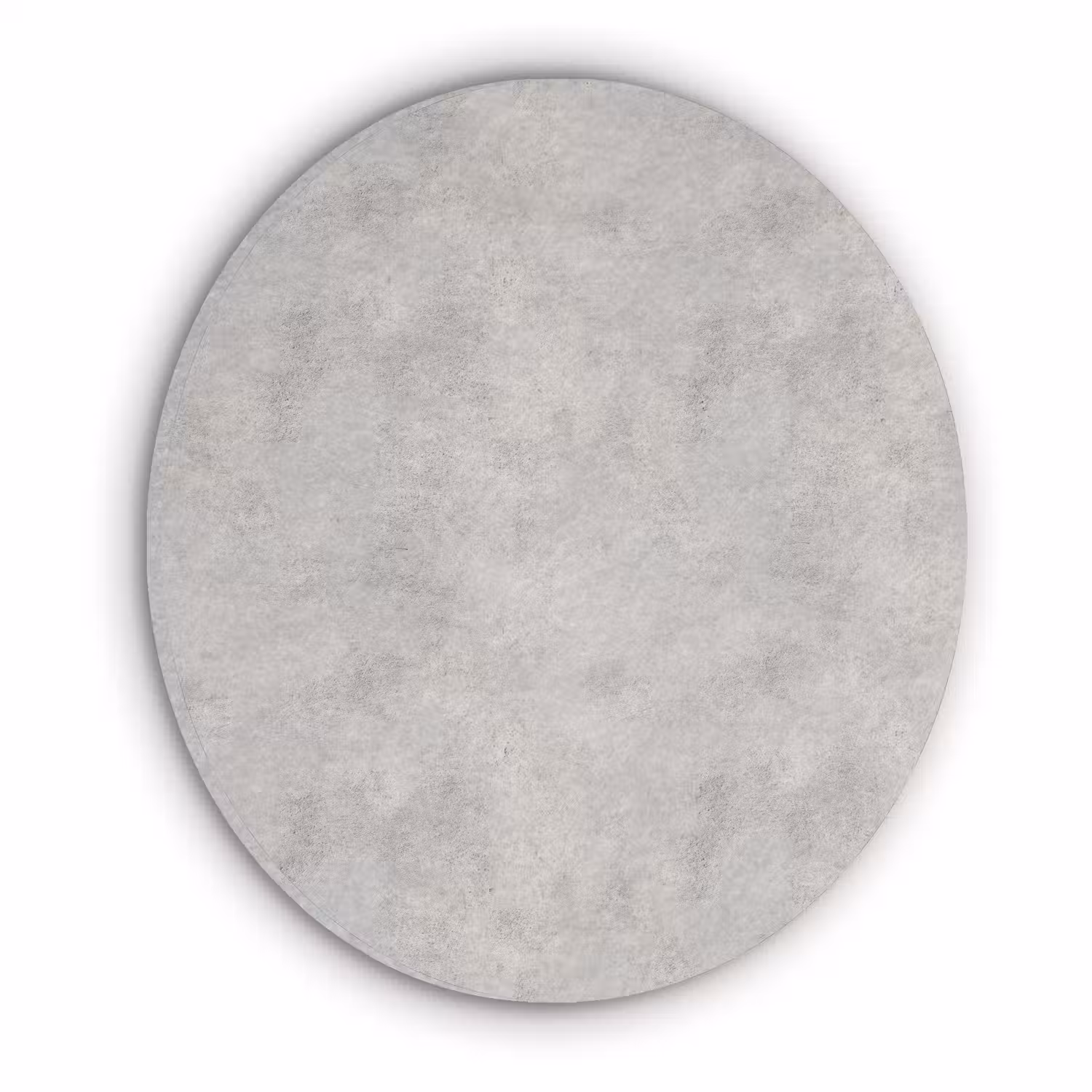 Grijs - Beton - Industrieel Akoestische PET Vilt - Rond klein 838 -3d