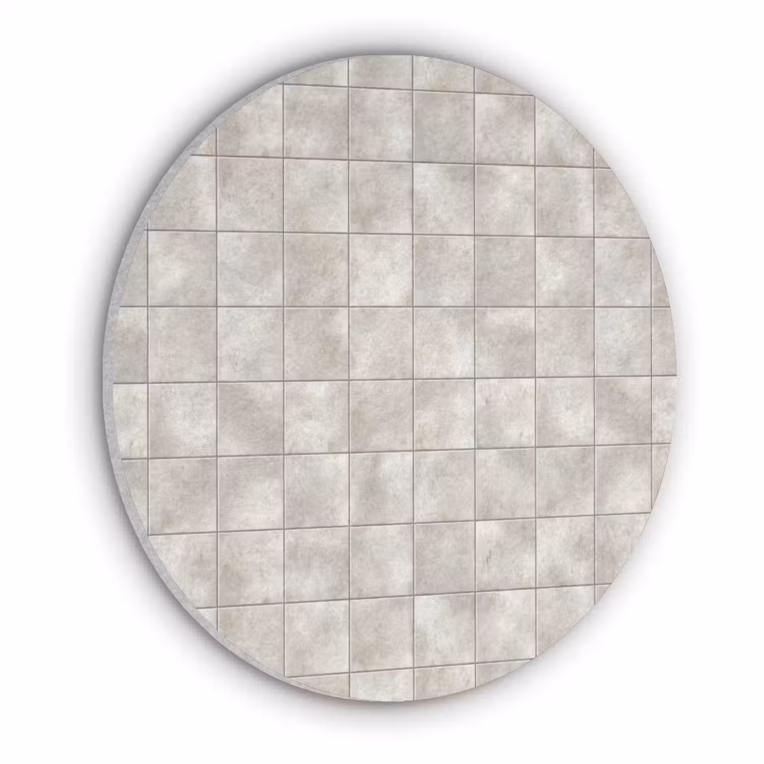 Tegels - Natuurlijk - Grijs Akoestische PET Vilt - Rond klein 838 -3d