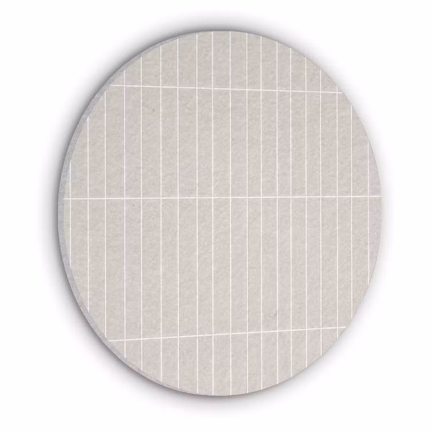 Patroon - Tegels - Zand Akoestische PET Vilt - Rond klein 838 -3d