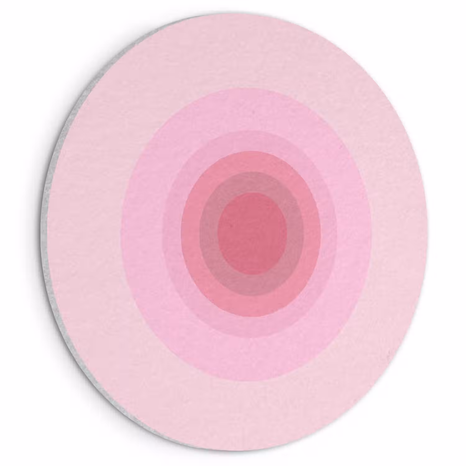 Patroon - Cirkels - Abstract - Roze - Modern Akoestische PET Vilt - Rond klein -3d