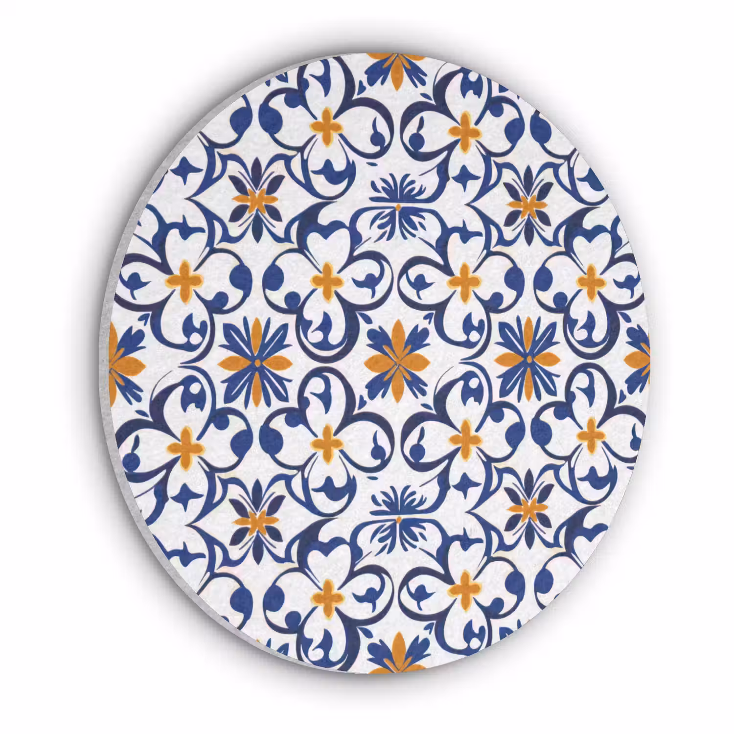 Patroon - Modern - Kleurrijk Akoestische PET Vilt - Rond klein 838 -3d
