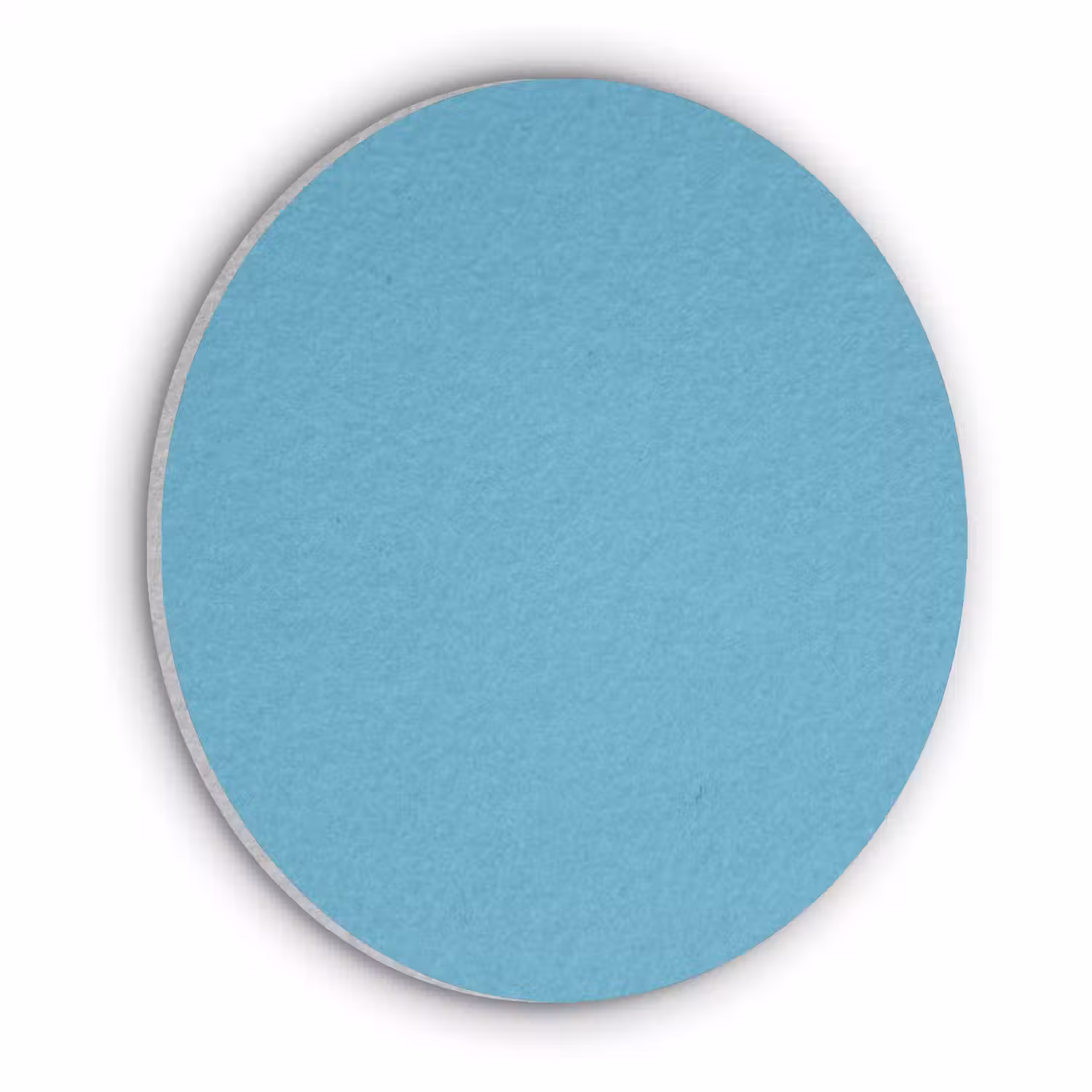 Ocean - Teal - Blauw Akoestische PET Vilt - Rond klein 838 -3d