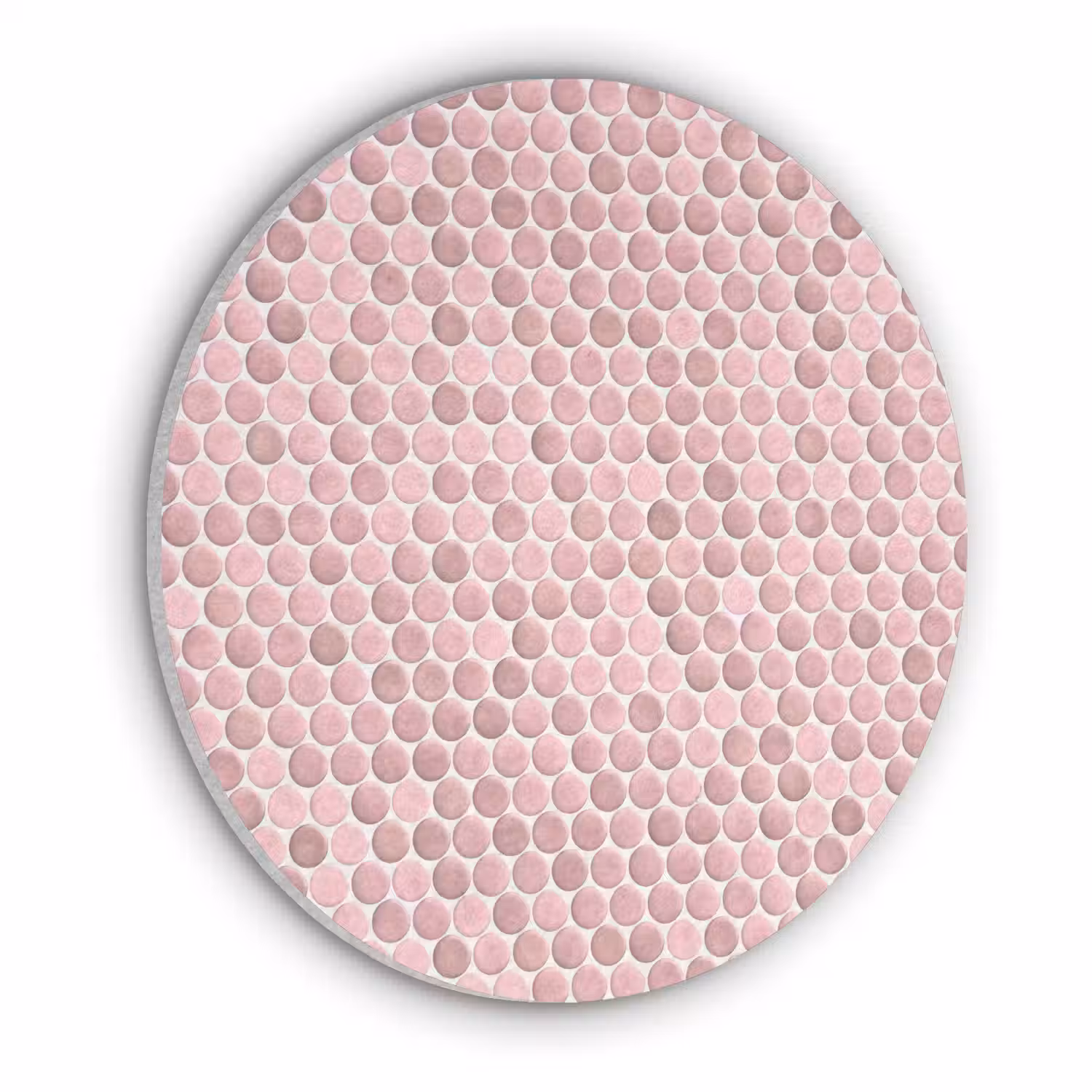 Penny - Mozaïek - Lichtroze Akoestische PET Vilt - Rond klein 838 -3d