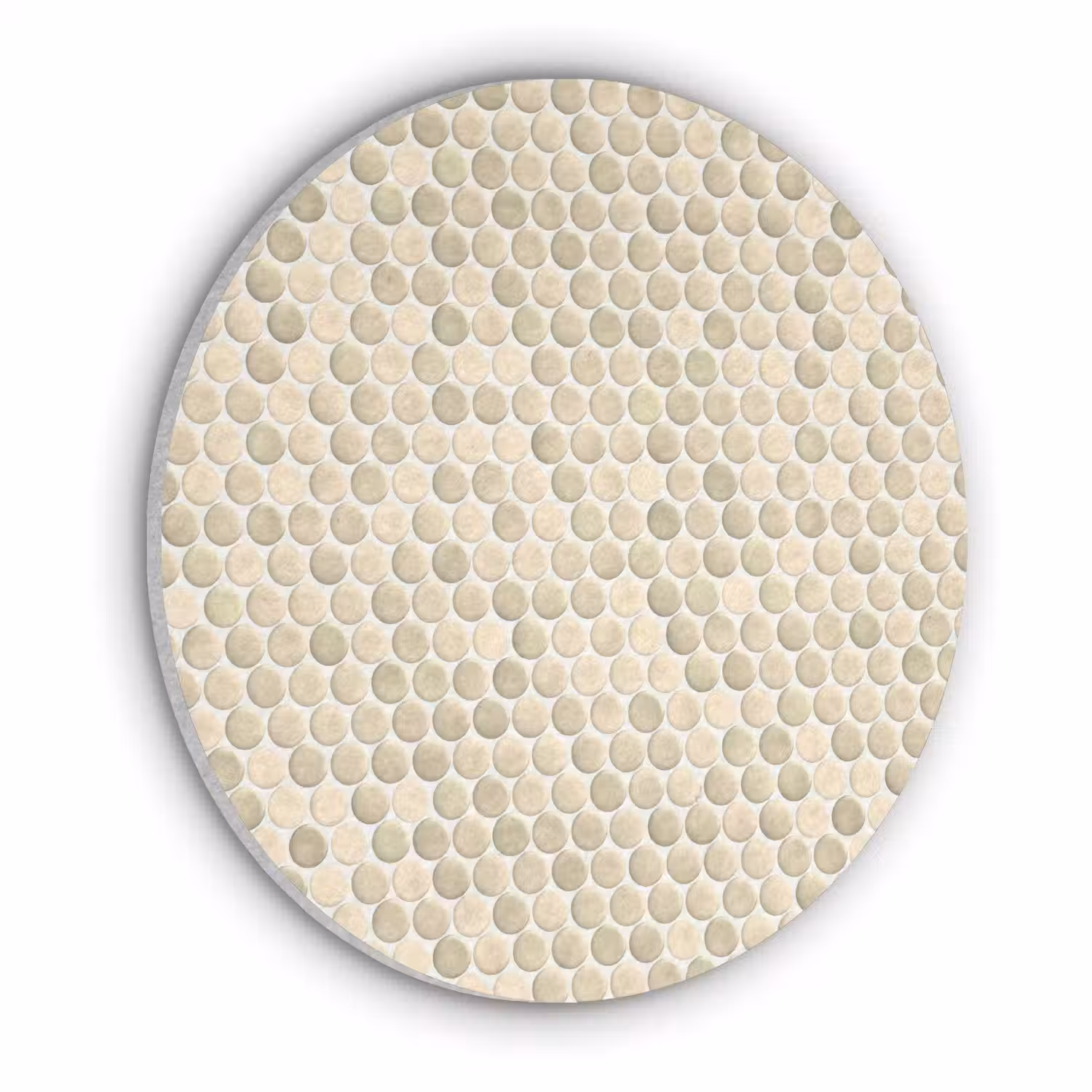 Penny - Mozaïek - Zand Akoestische PET Vilt - Rond klein 838 -3d