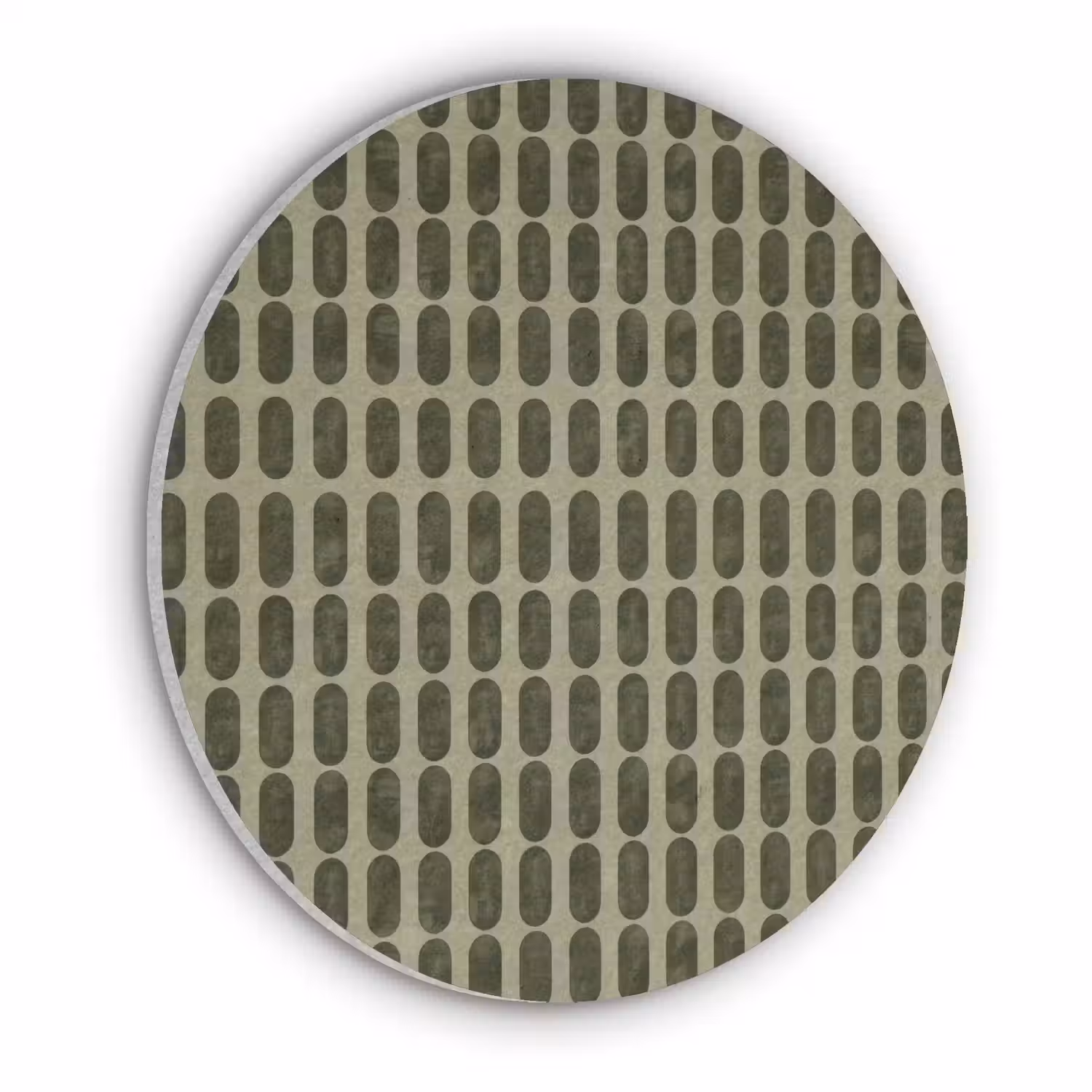 Ritmisch - Effect - Groen Akoestische PET Vilt - Rond klein 838 -3d