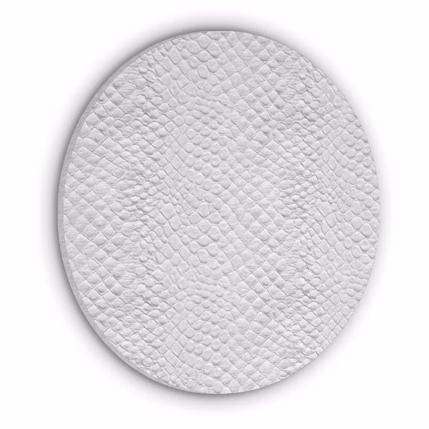 Slang - Patroon - Wit Akoestische PET Vilt - Rond klein 838 -3d