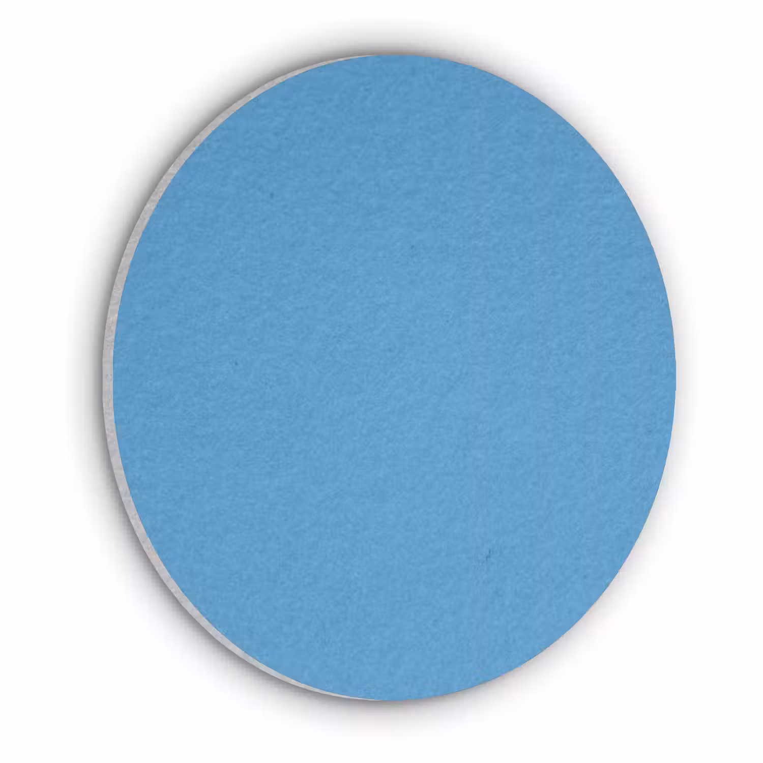Steel - Blue - Blauw Akoestische PET Vilt - Rond klein 838 -3d