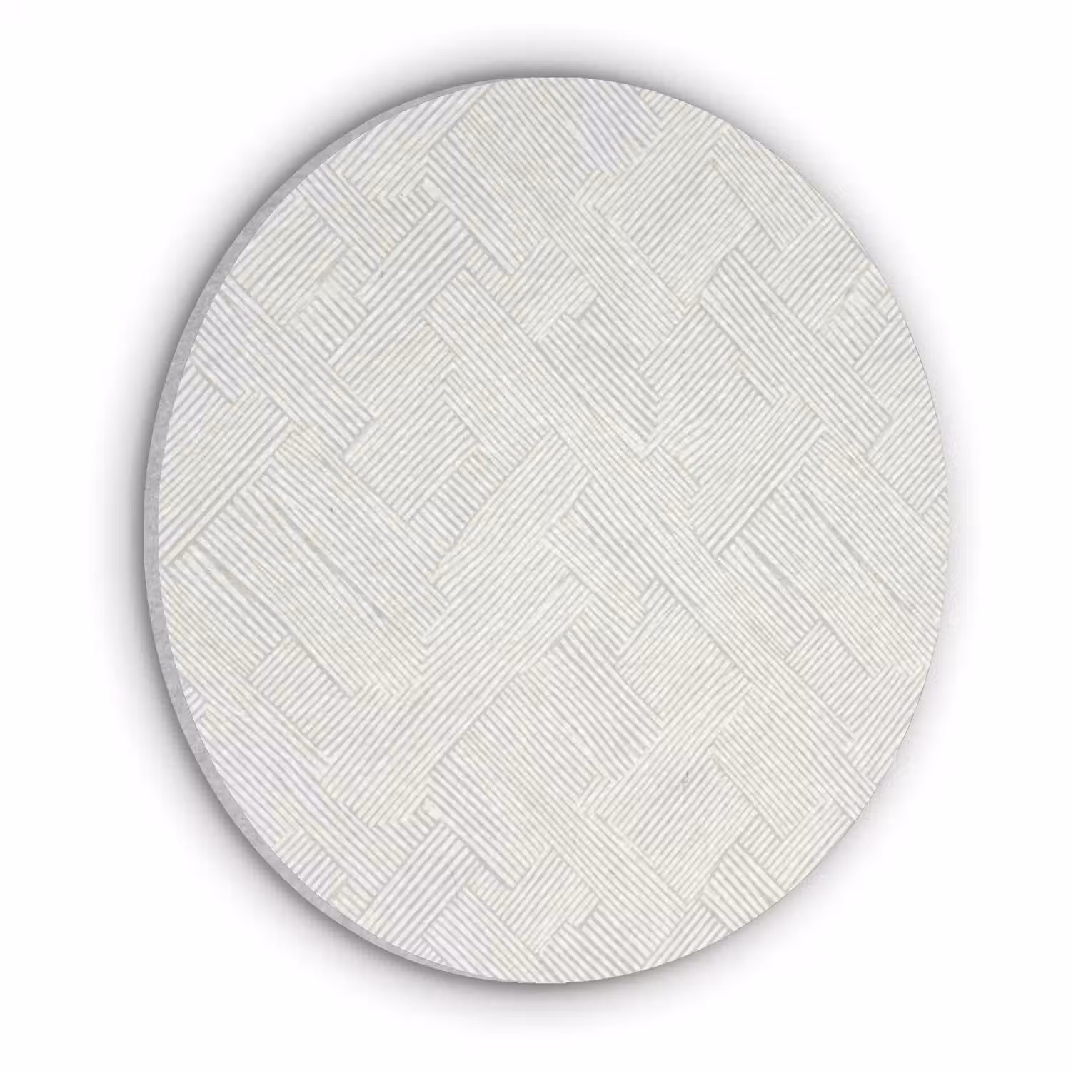 Textuur - Abstract - Beige Akoestische PET Vilt - Rond klein 838 -3d