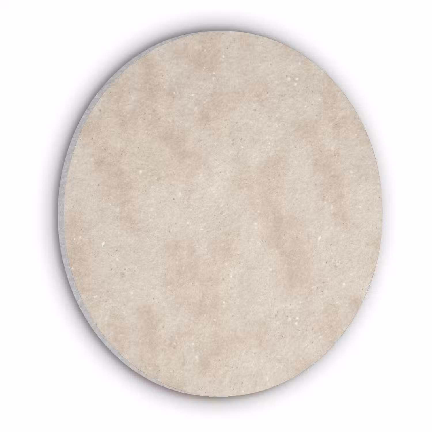 Structuur - Spikkels - Beige Akoestische PET Vilt - Rond klein 838 -3d