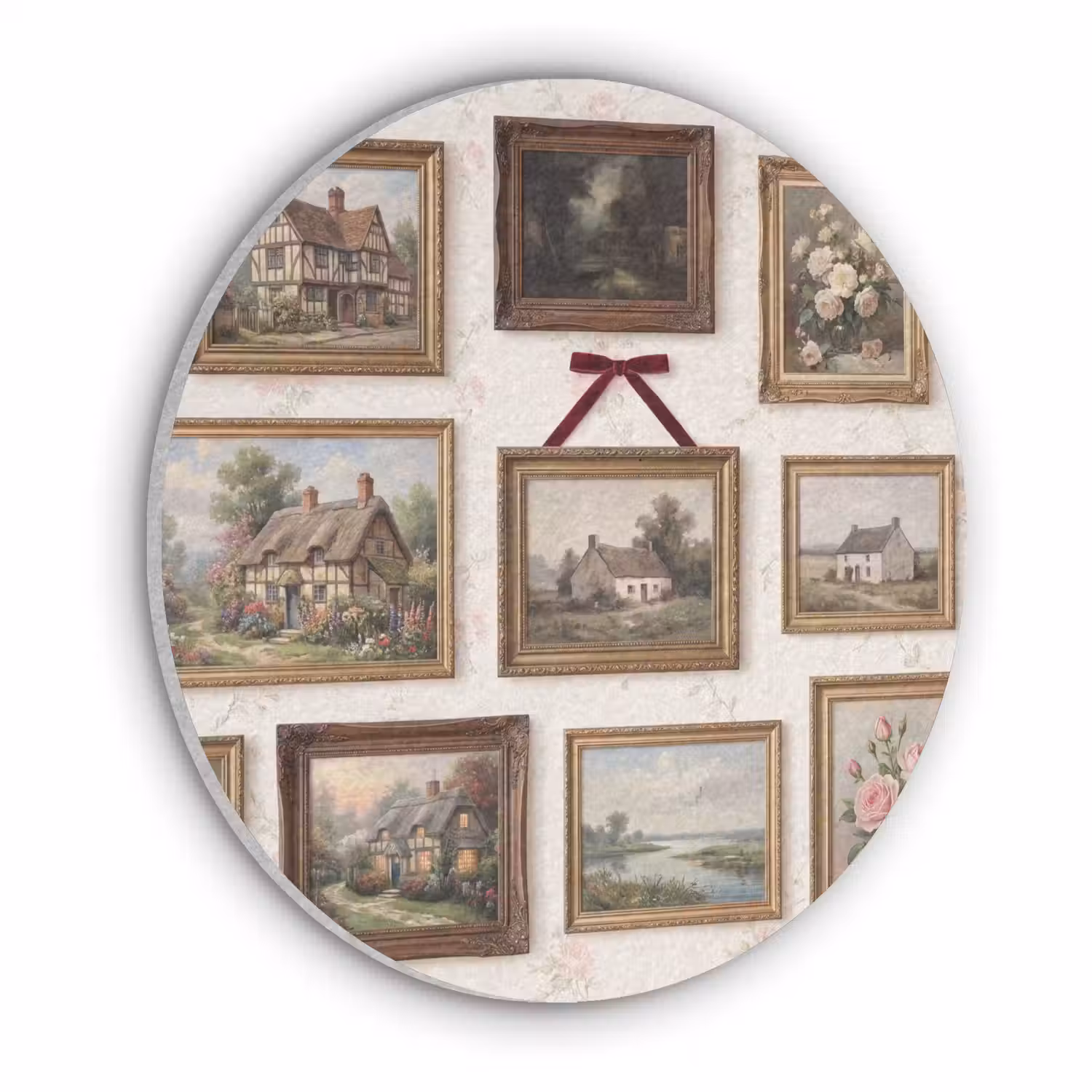 Dier - Kat - Portret - Klassiek Akoestische PET Vilt - Rond klein -3d