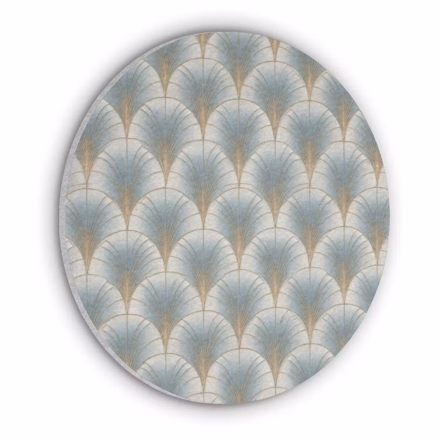 Waaier - Klassiek - Blauw Akoestische PET Vilt - Rond klein 838 -3d