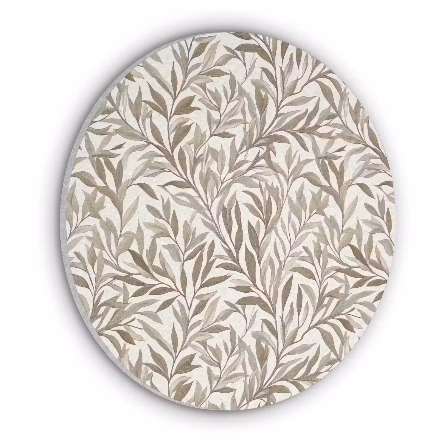 Takken - Botanisch - Taupe Akoestische PET Vilt - Rond klein 838 -3d