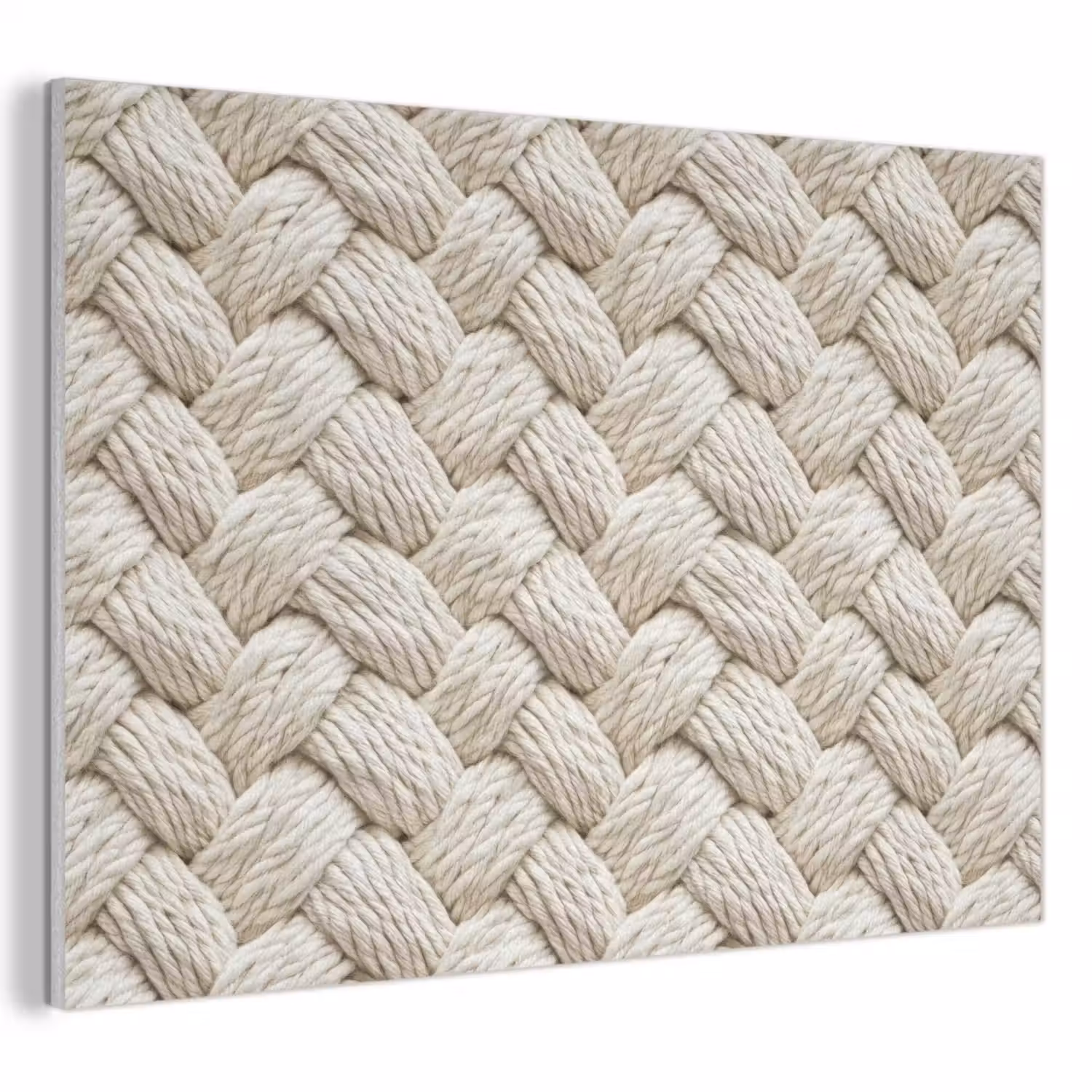 Touw - Gebreid - Beige PET vilt klein 837 -3d