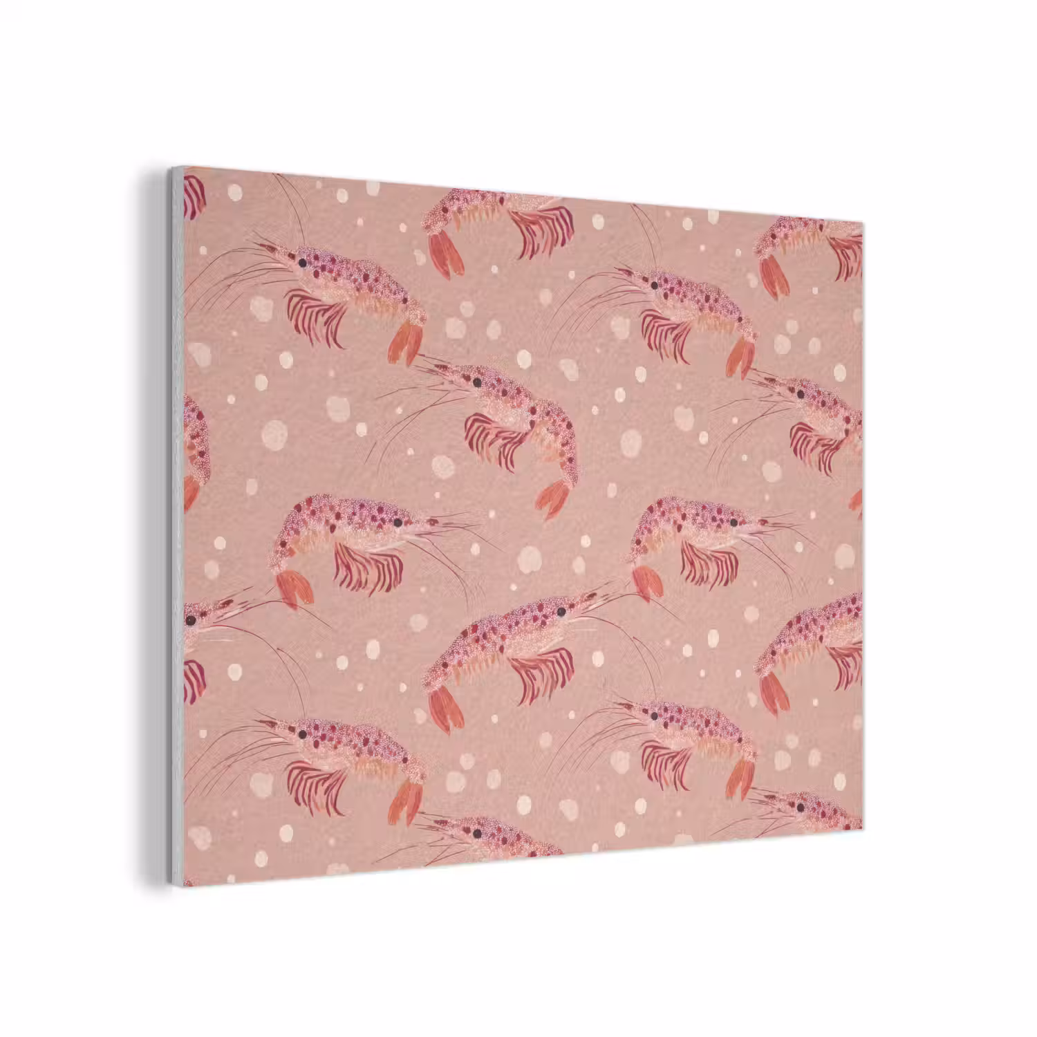 Garnalen - Stippen - Roze PET vilt klein 837 -3d