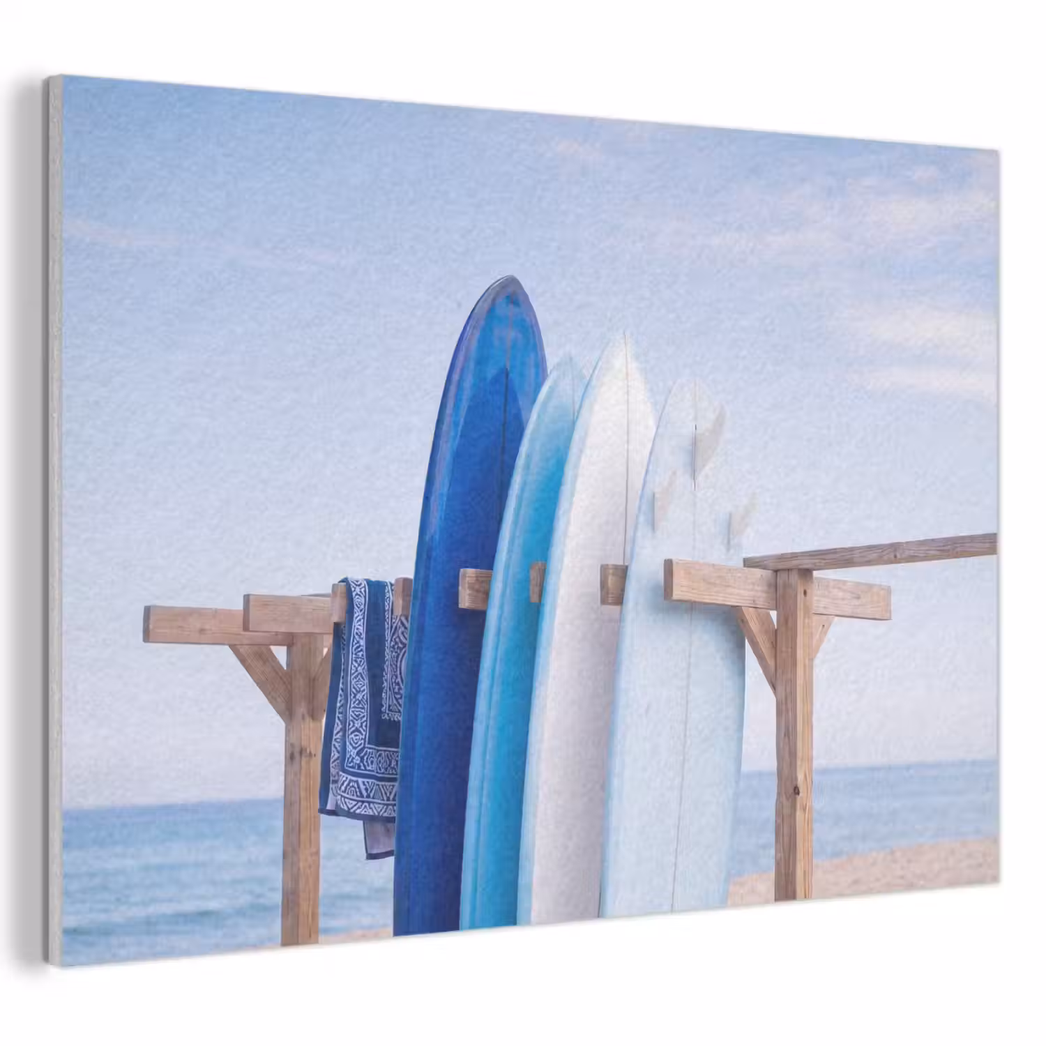 Surfplank - Strand - Zomer - Blauw - Water PET vilt klein -3d