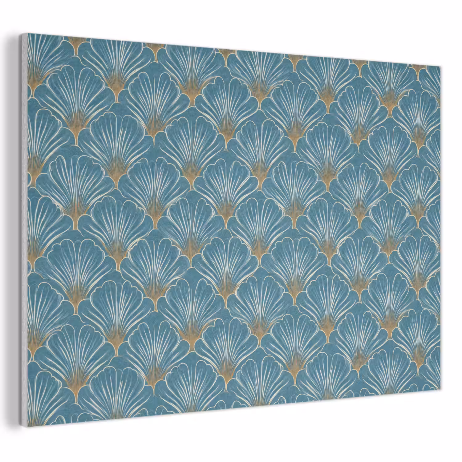 Symmetrisch - Patroon - Blauw PET vilt klein 837 -3d