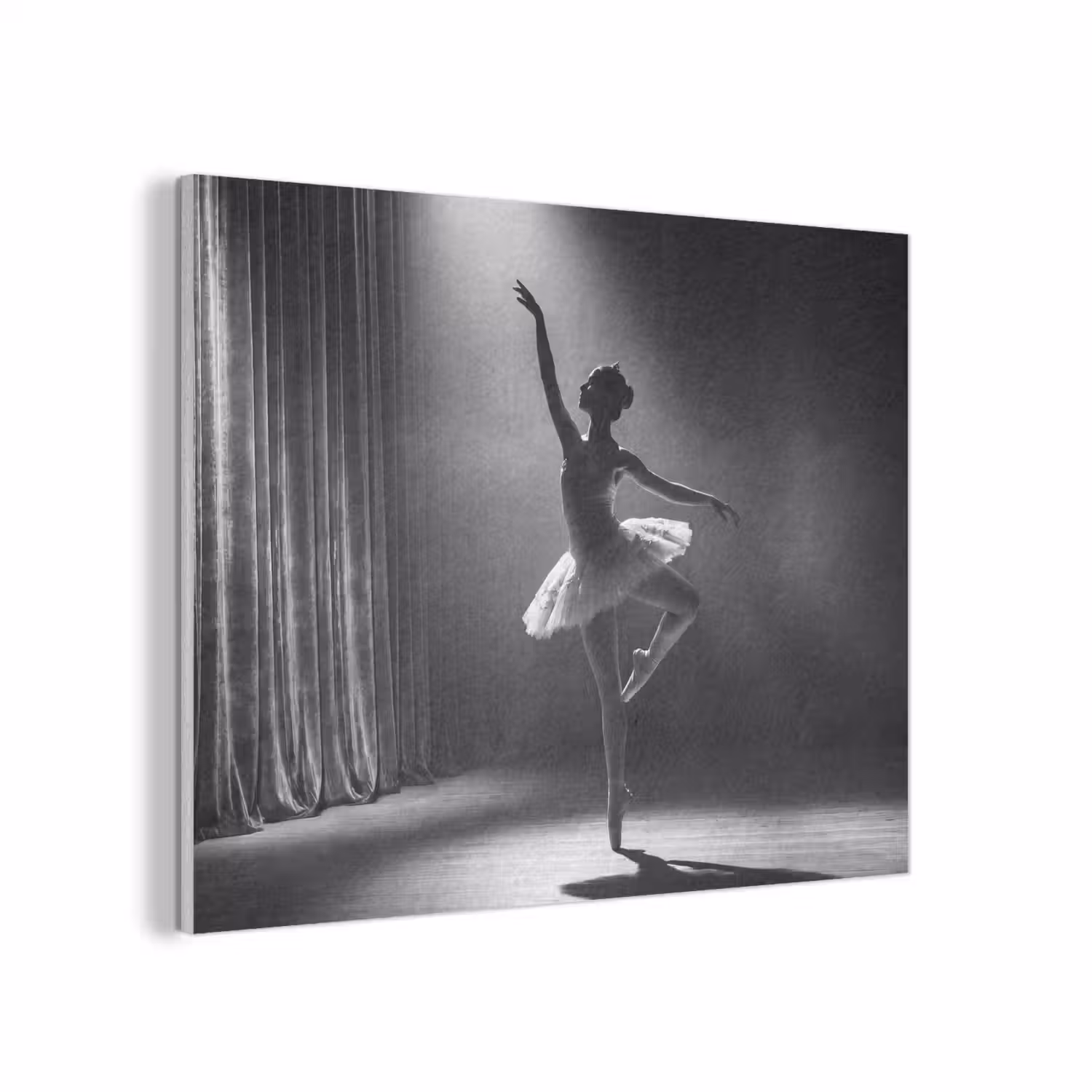 Danser - Podium - Zwart-wit - Kunst - Klassiek PET vilt klein -3d