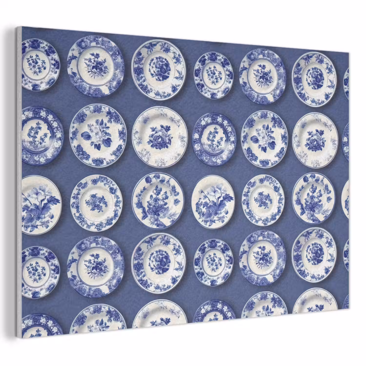 Borden - Floraal - Blauw PET vilt klein 837 -3d