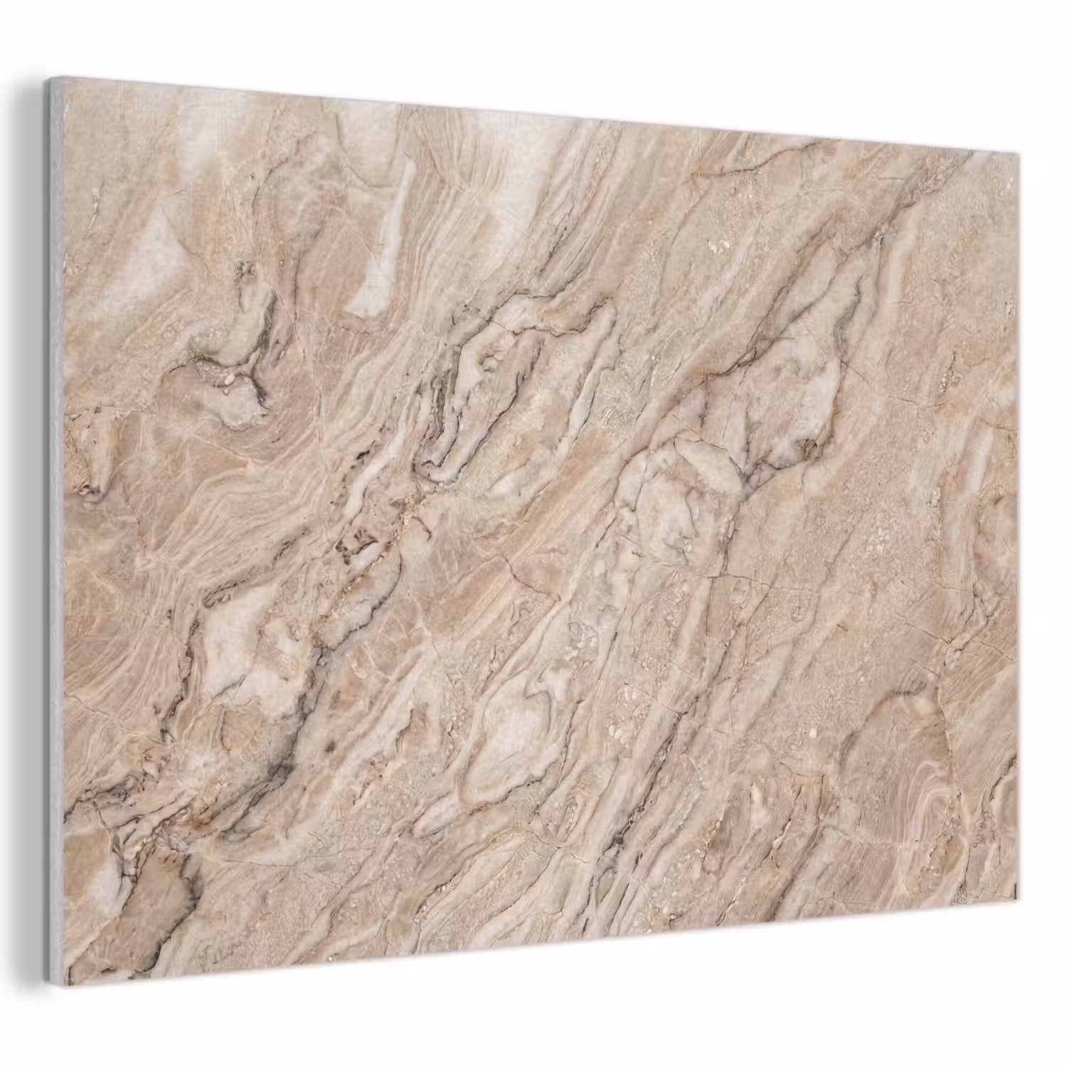Textuur - Aders - Abstract - Modern - Beige PET vilt klein -3d