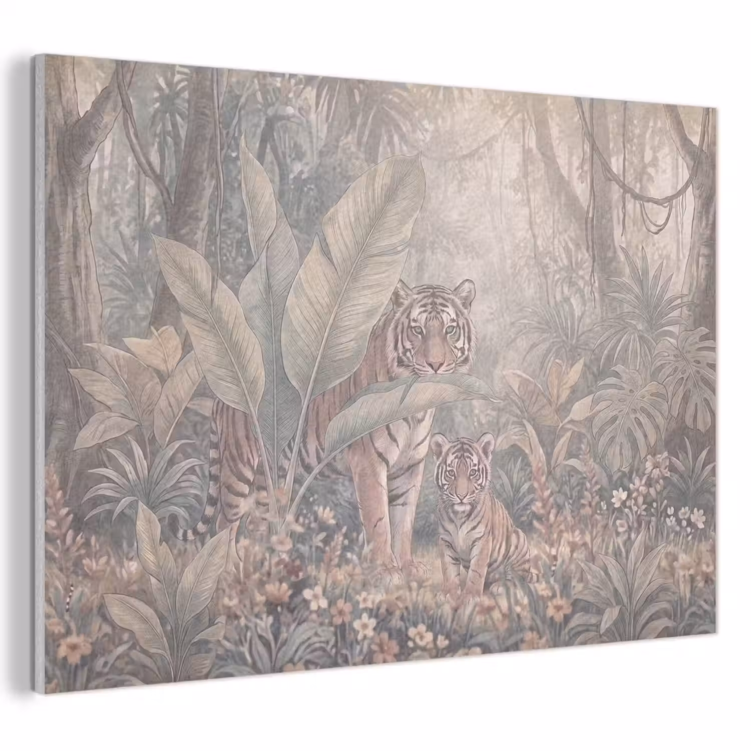 Tijger - Welp - Jungle - Illustratie - Dieren PET vilt klein -3d
