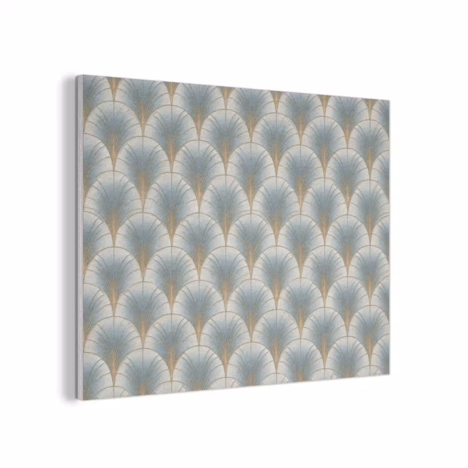 Waaier - Klassiek - Blauw PET vilt klein 837 -3d