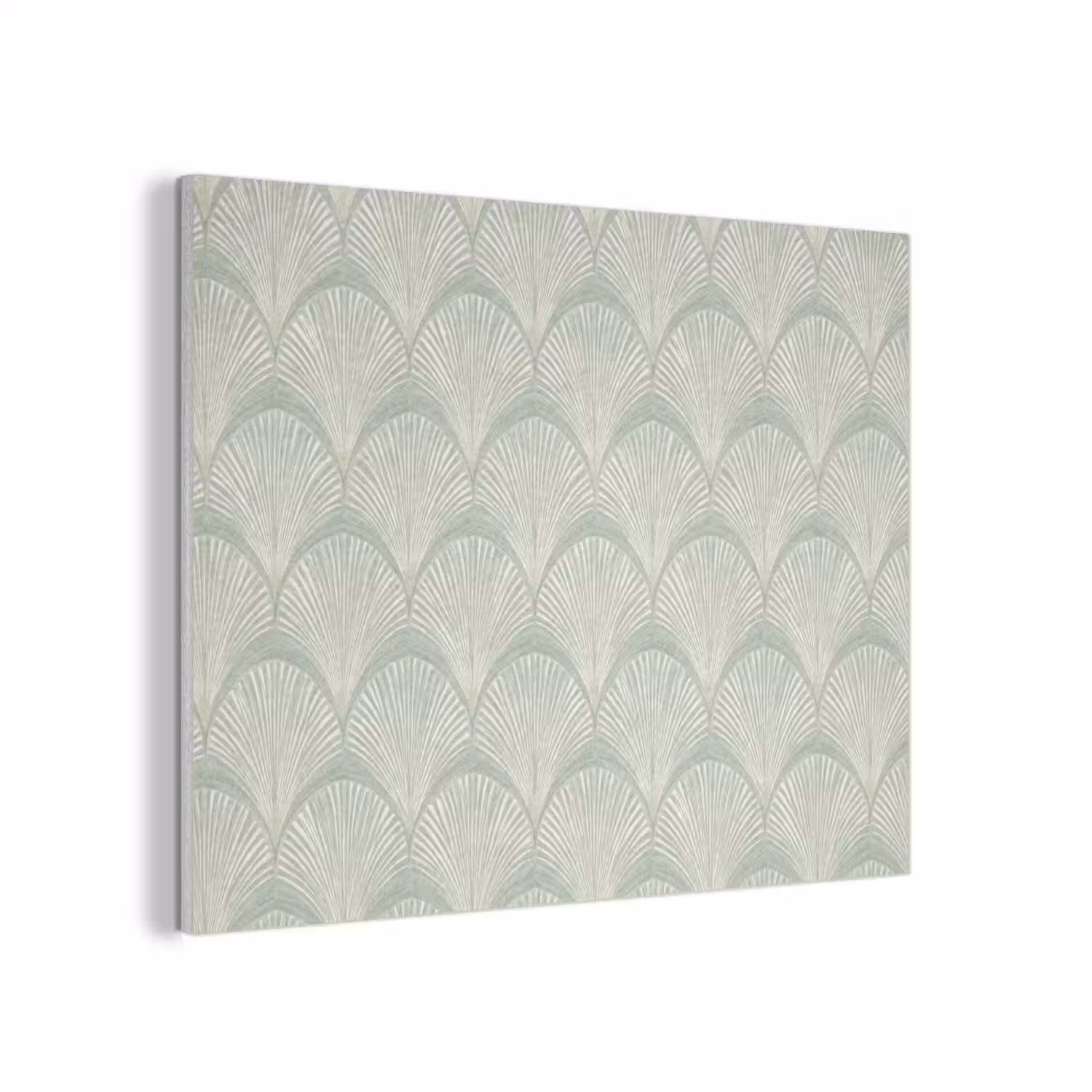 Waaiers - Patroon - Groen PET vilt klein 837 -3d