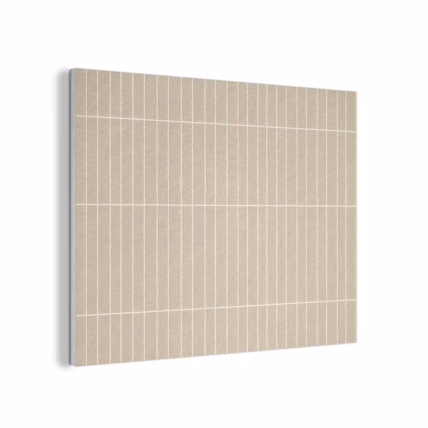 Verticaal - Wandtegel - Crème - Beige PET vilt klein 837 -3d